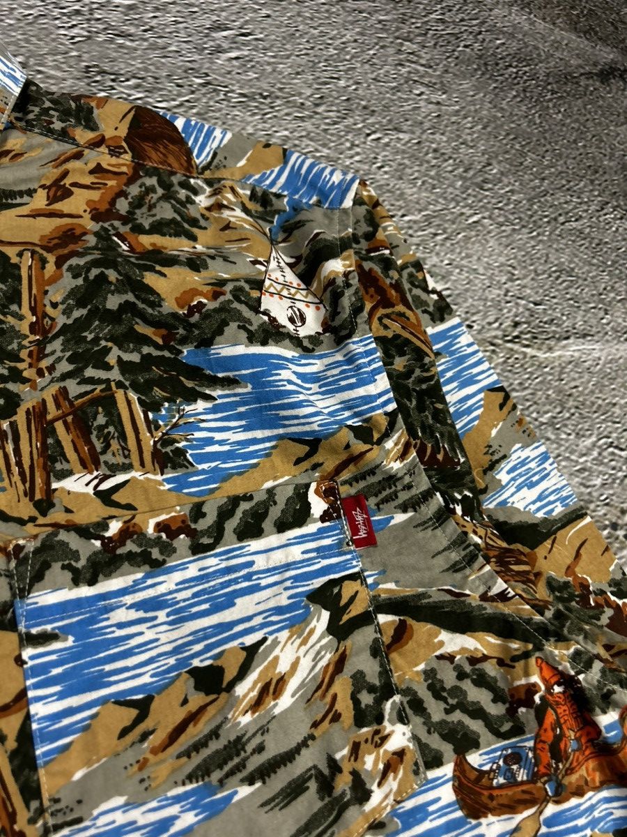 Stussy Stussy shirt landscape print button up canoe outdoor vintage Size US XL / EU 56 / 4 - 2 Thumbnail