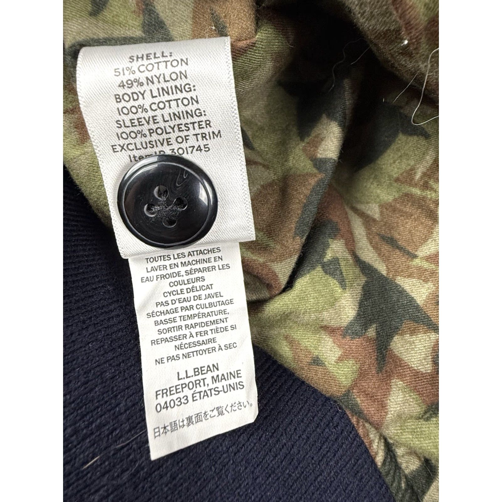 Vintage L.L. Bean Signature Bomber Jacket Black Size M Mens Regular Polyester Jacket Black M Size US M / EU 48-50 / 2 - 5 Thumbnail