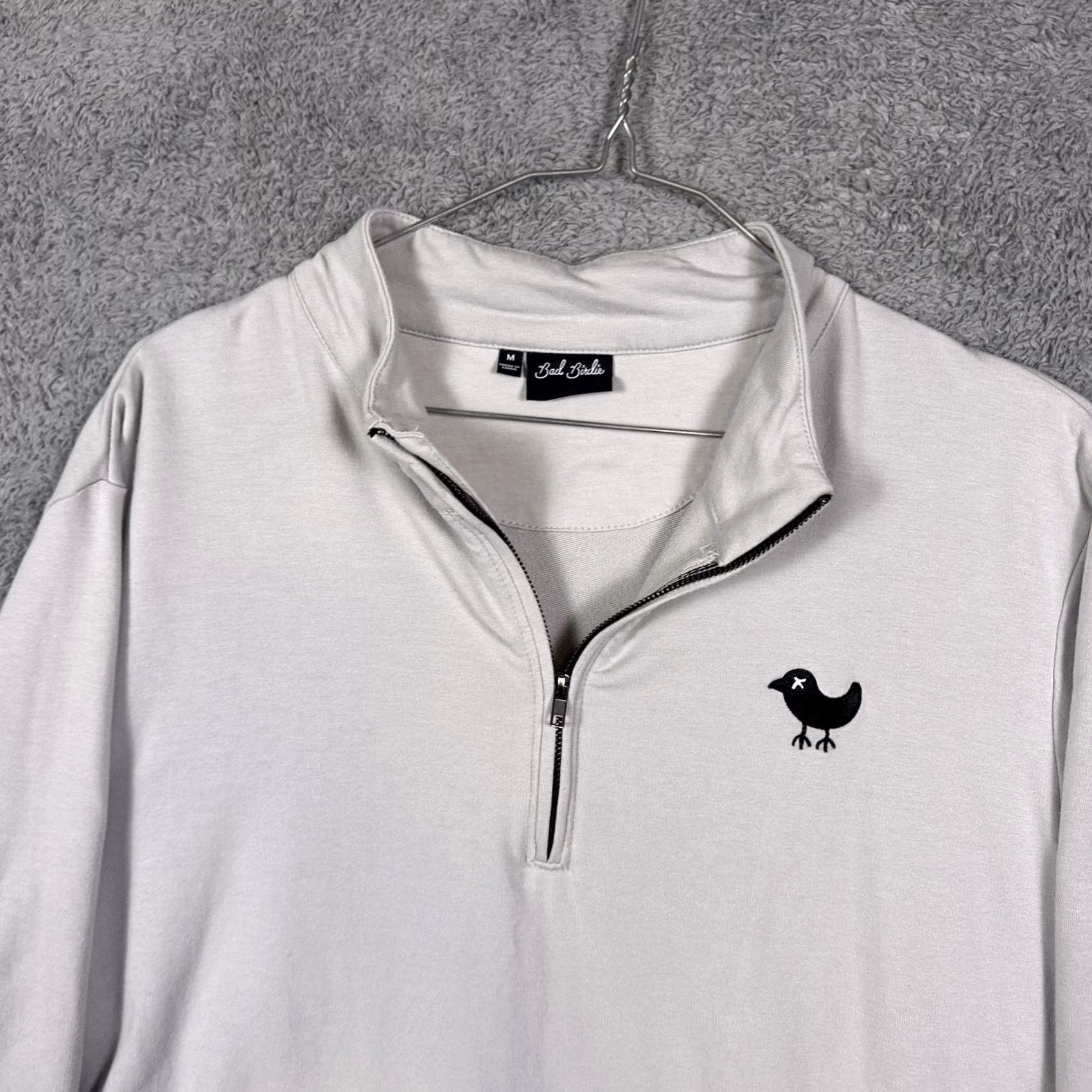 Vintage Bad Birdie Jacket Mens M 1/4 Zip Pullover Modal Soft Sweater Sweatshirt Golf Size US M / EU 48-50 / 2 - 4 Thumbnail