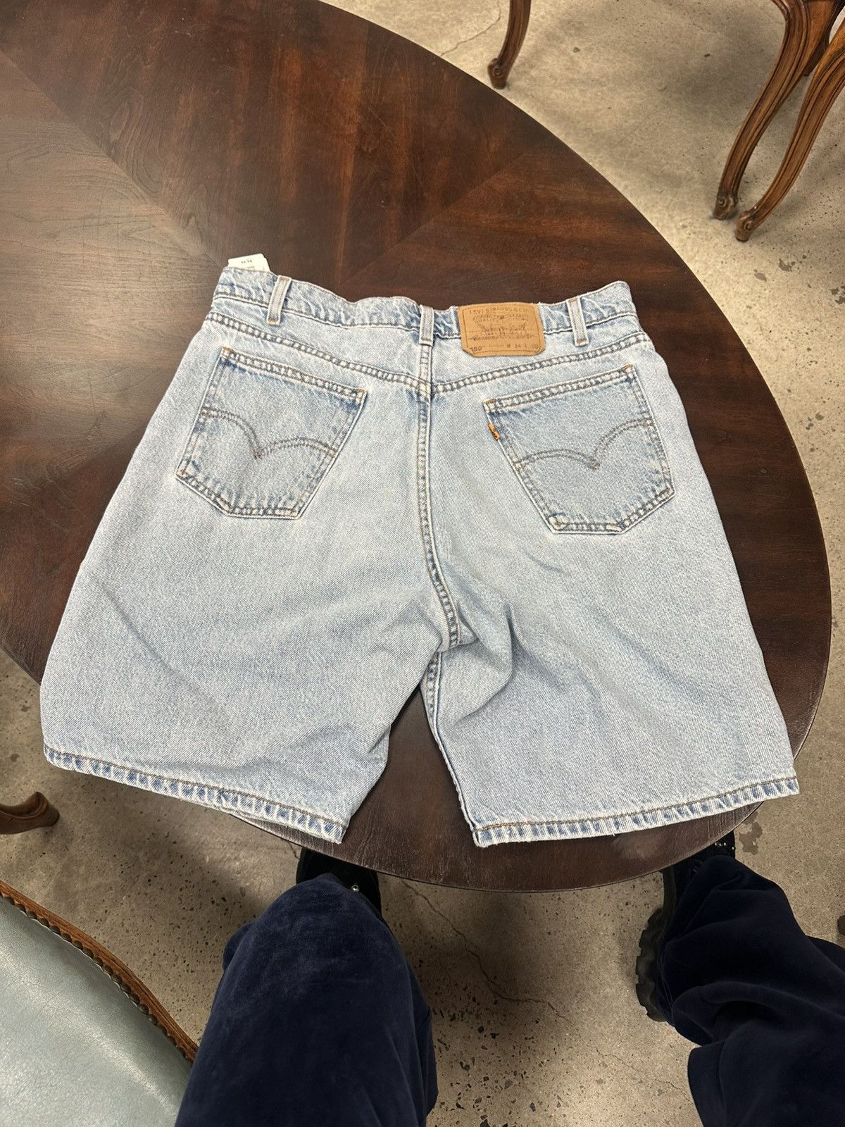Levi's Vintage Clothing Levi’s 550 Orange Tab Jean Shorts Size US 34 / EU 50 - 1 Preview