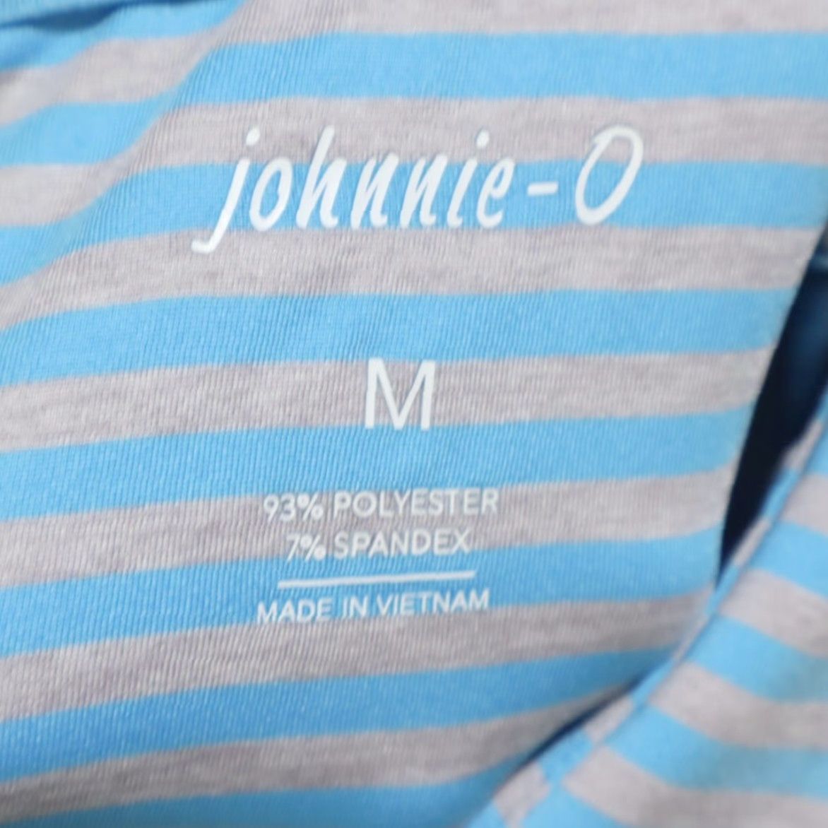 johnnie-O Johnnie-O The Cup Performance Stretch Striped Polo Shirt Blue Men M Size US M / EU 48-50 / 2 - 5 Thumbnail