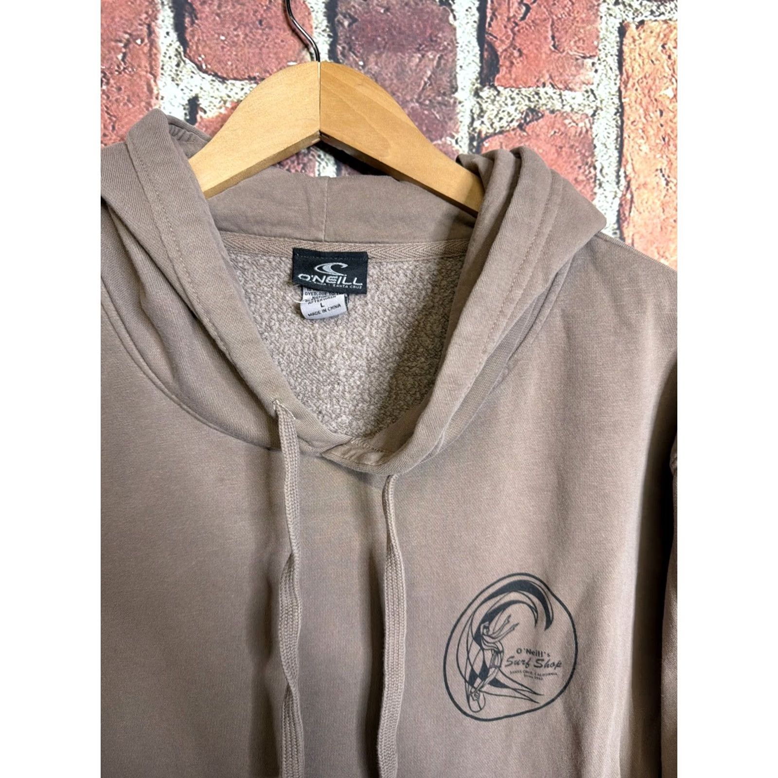 O'Neill VINTAGE O'Neill Hoodie Mens Large Surf Shop Santa Cruz Skate Sweatshirt Brown Size US L / EU 52-54 / 3 - 2 Thumbnail