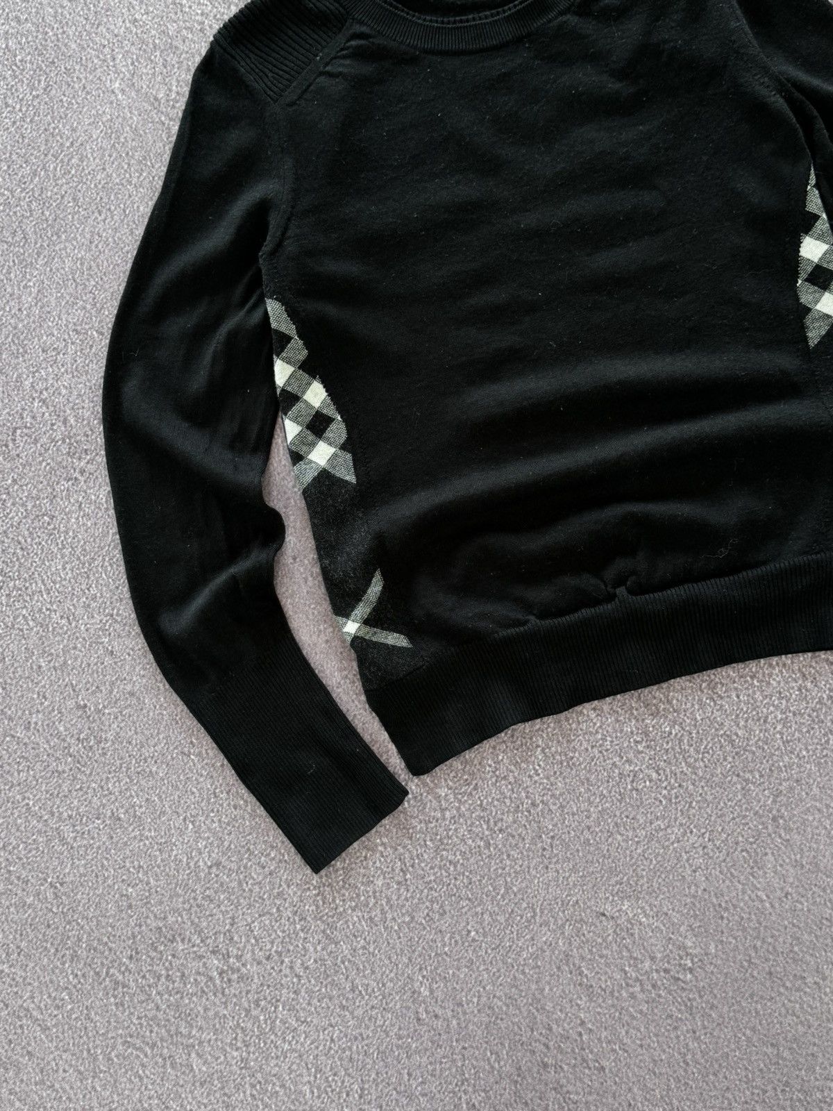 Burberry 00s Burberry Nova Check Luxury Knit Sweater Size S / US 4 / IT 40 - 7 Thumbnail