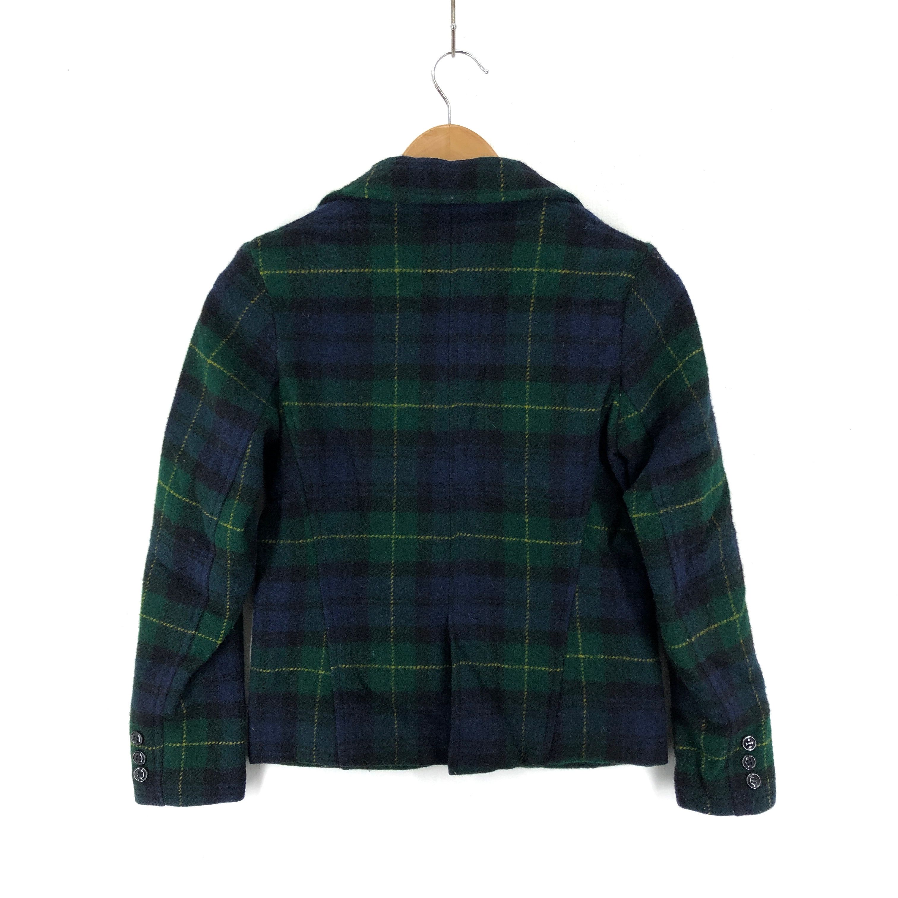 Journal Standard 90s Vintage JOURNAL STANDARD Woolrich Check Peacoat #2027-69 Size XXS / US 00 / IT 34 - 6 Thumbnail