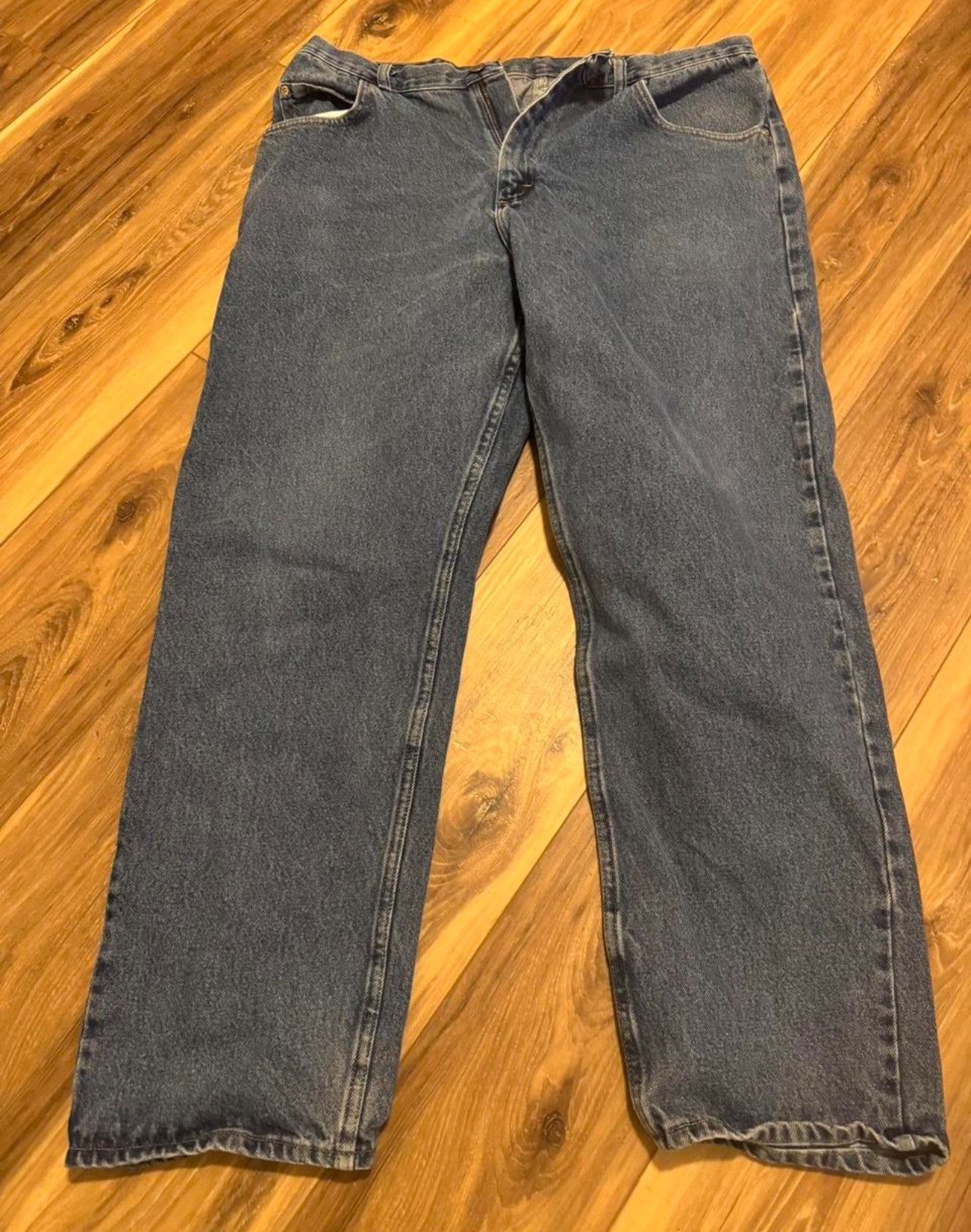 Vintage × Wrangler Wrangler Baggy Denim Jeans Size US 38 / EU 54 - 1 Thumbnail