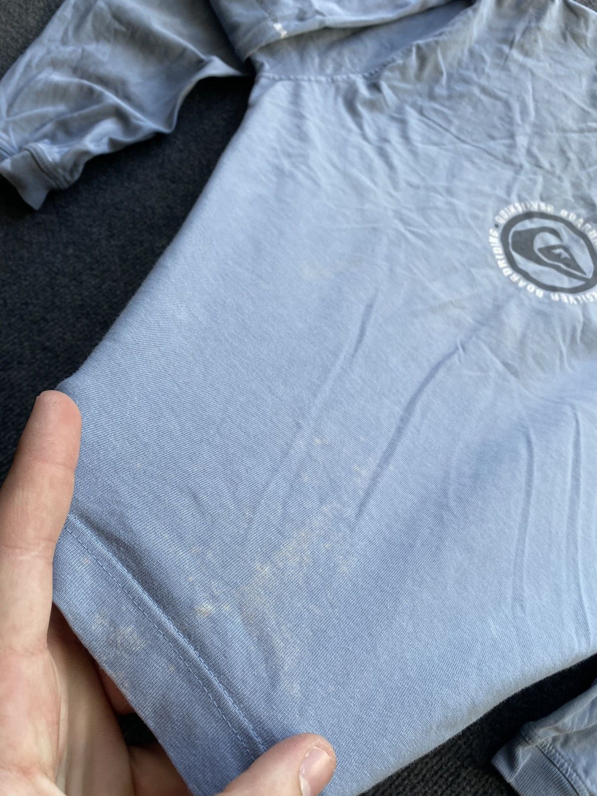 Quiksilver 🔥Quiksilver Faded Washed Dirty long sleeve vintage tee rare Size US S / EU 44-46 / 1 - 22 Thumbnail