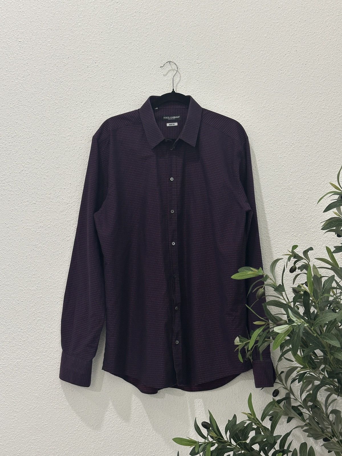 Dolce & Gabbana Dolce & Gabbana Martini Herringbone Dress Button Up Shirt 44 Size US L / EU 52-54 / 3 - 2 Thumbnail