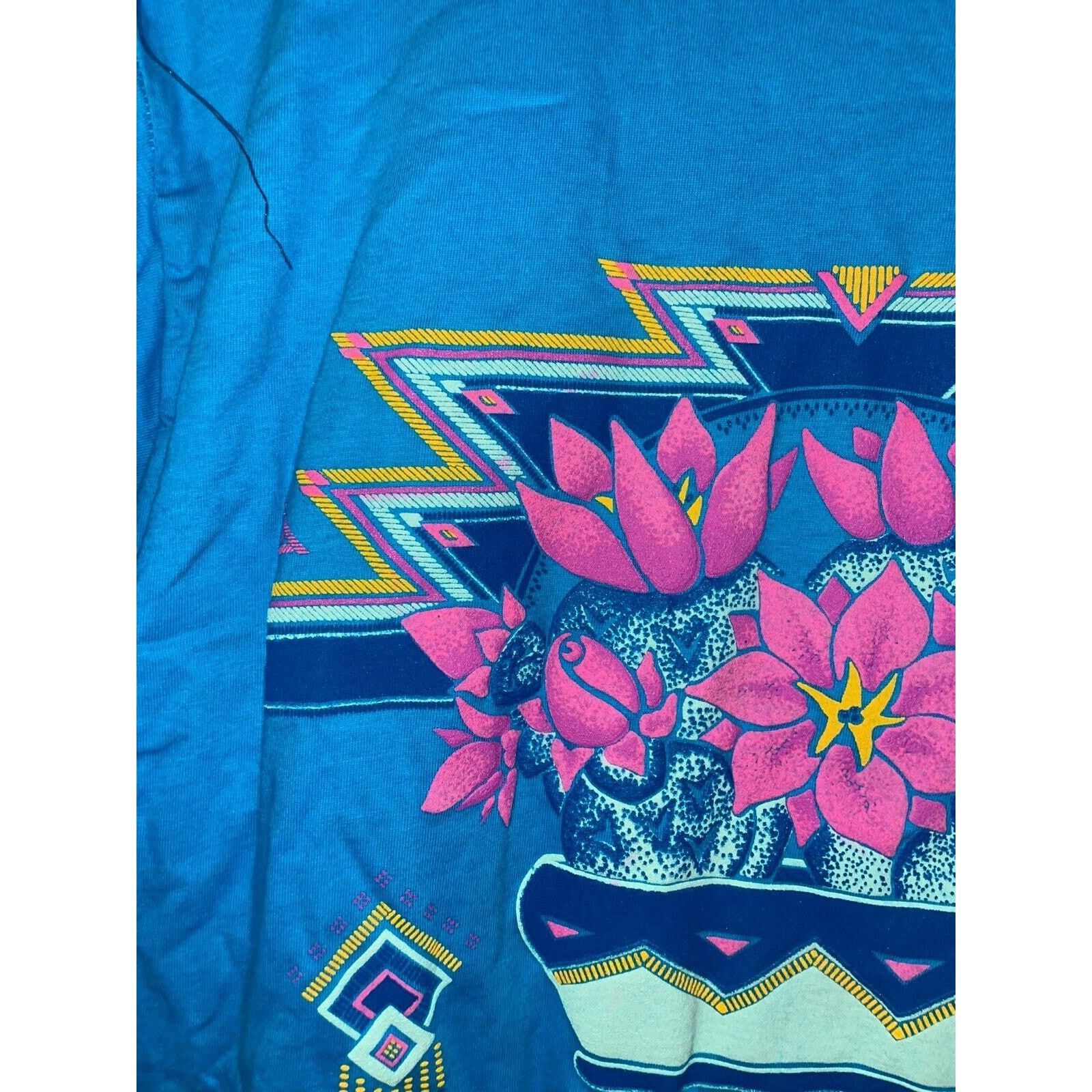 Jerzees Vintage Albuquerque Shirt NM New Mexico Cactus Tee 90s Large Size US L / EU 52-54 / 3 - 3 Thumbnail