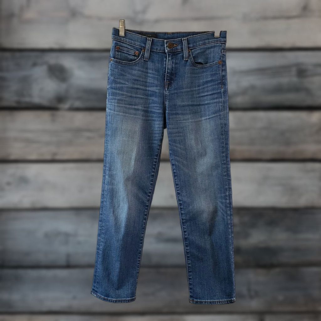 J.Crew J.Crew Jeans Womens Cropped Mid Rise Size 26 Blue Cotton Denim Vintage? No, Vintage: No Size 26" / US 2 / IT 38 - 1 Thumbnail