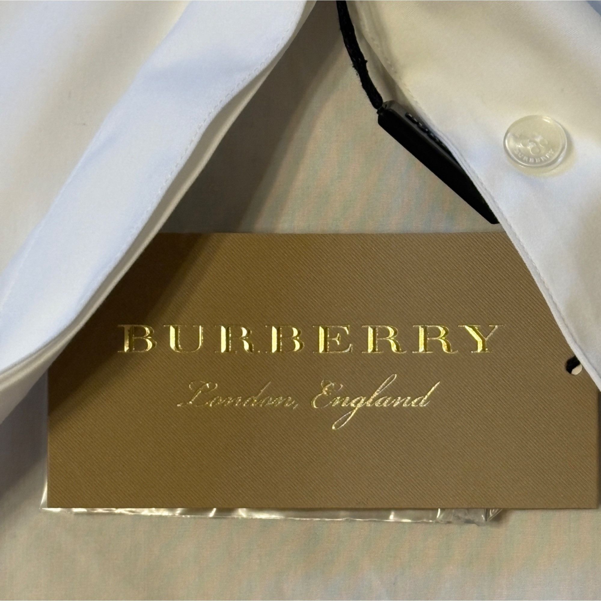 Burberry NWT Burberry London 12 UK 14 Uniform White Tuxedo Shirt Blou Size XL / US 12-14 / IT 48-50 - 8 Thumbnail