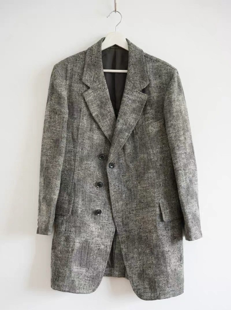 Yohji Yamamoto Yohji Yamamoto 11AW Herringbone Dye Blazer Size US S / EU 44-46 / 1 - 1 Thumbnail