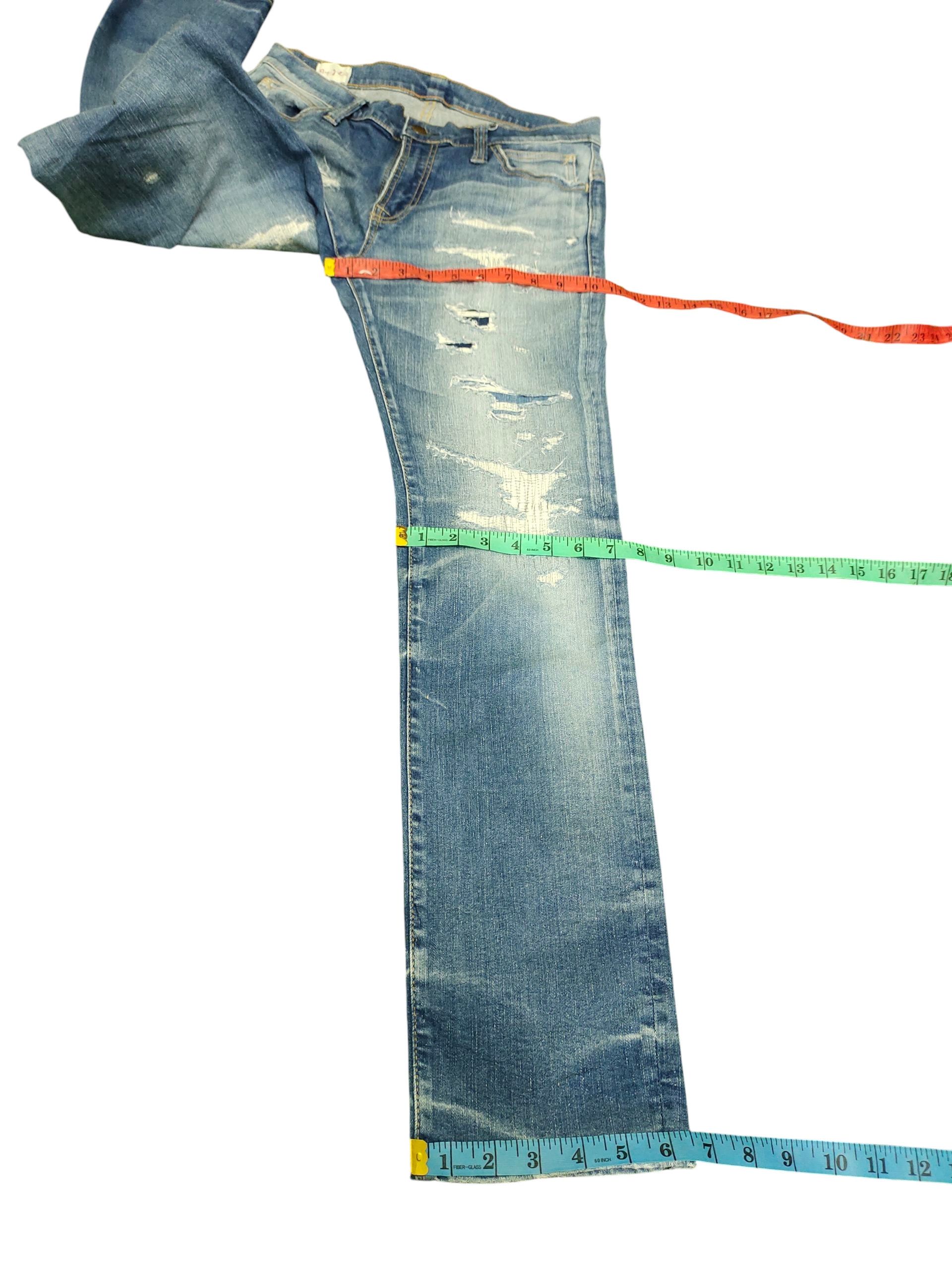 Comme des Garcons × Undercover Vintage Big John Japan Sashiko Distress Denim Jeans Size US 30 / EU 46 - 17 Thumbnail