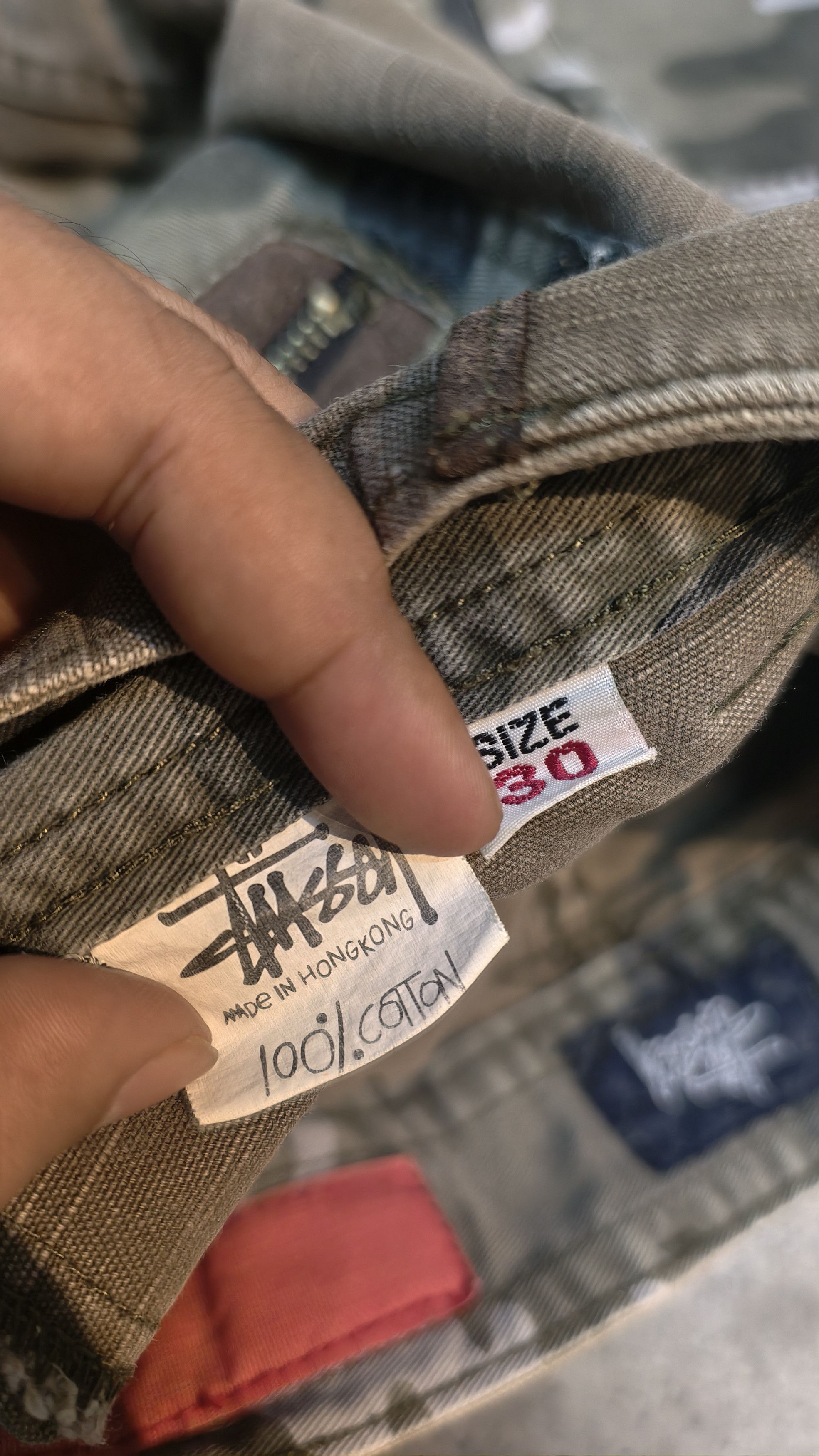 Stussy Stussy camo distressed design Size US 30 / EU 46 - 10 Thumbnail
