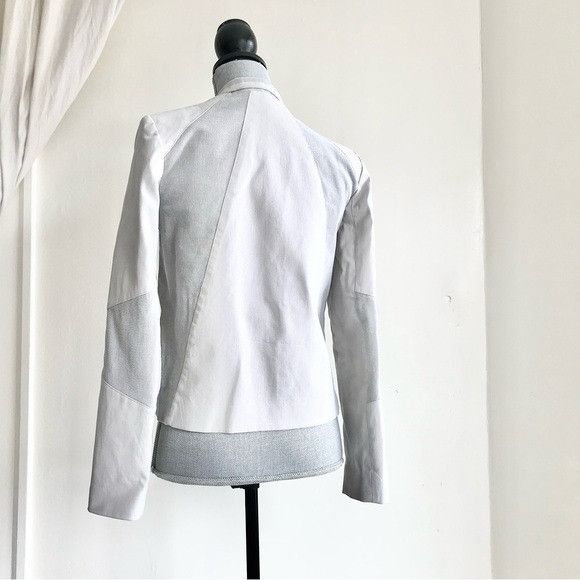 Helmut Lang Helmut Lang Women’s Asymmetrical Zip Moto Jacket Tan Beige G Size S / US 4 / IT 40 - 11 Thumbnail