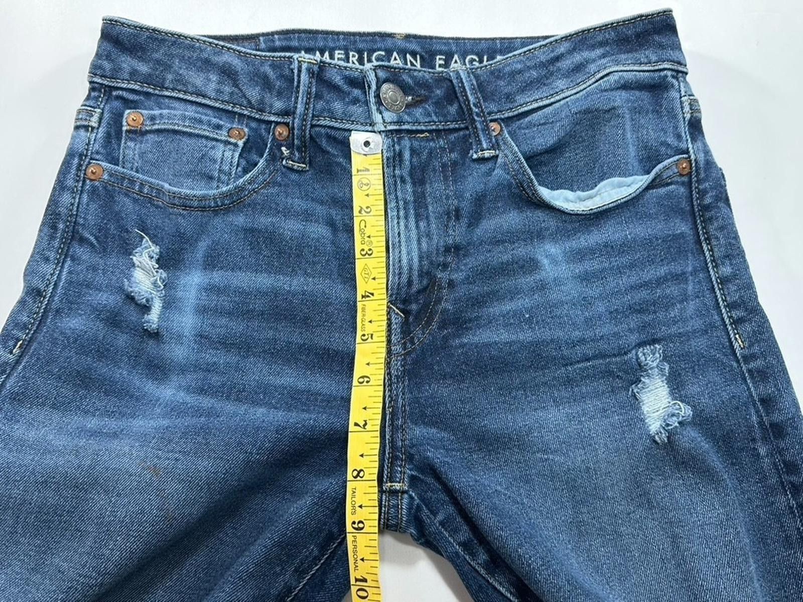 American Eagle Outfitters American Eagle Relaxed Straight Denim Jeans Blue Mens 28/30 Size US 28 / EU 44 - 6 Thumbnail