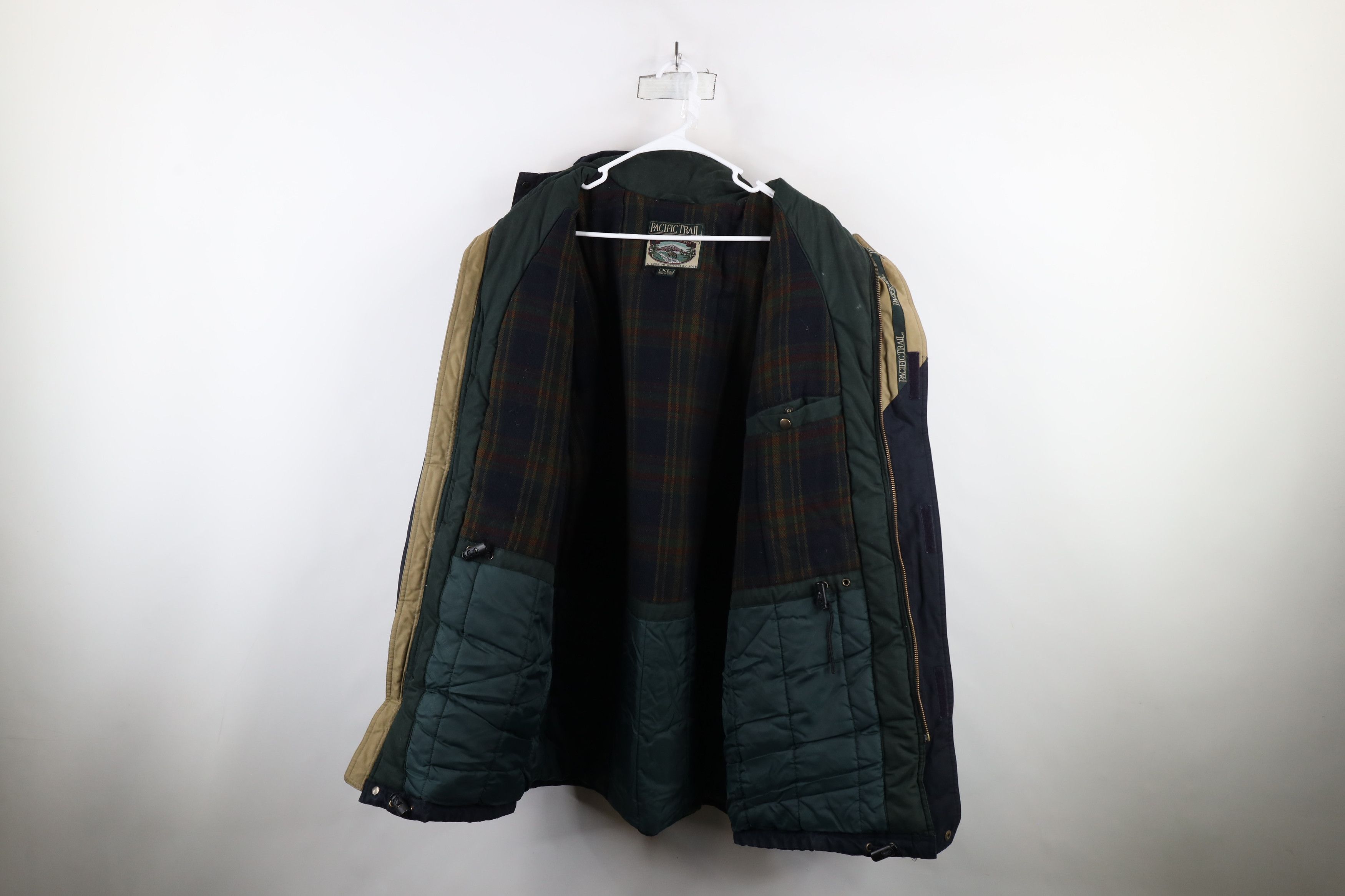 Vintage Vintage 90s Streetwear Wool Lined Heavy Hooded Parka Jacket Size US XL / EU 56 / 4 - 9 Thumbnail