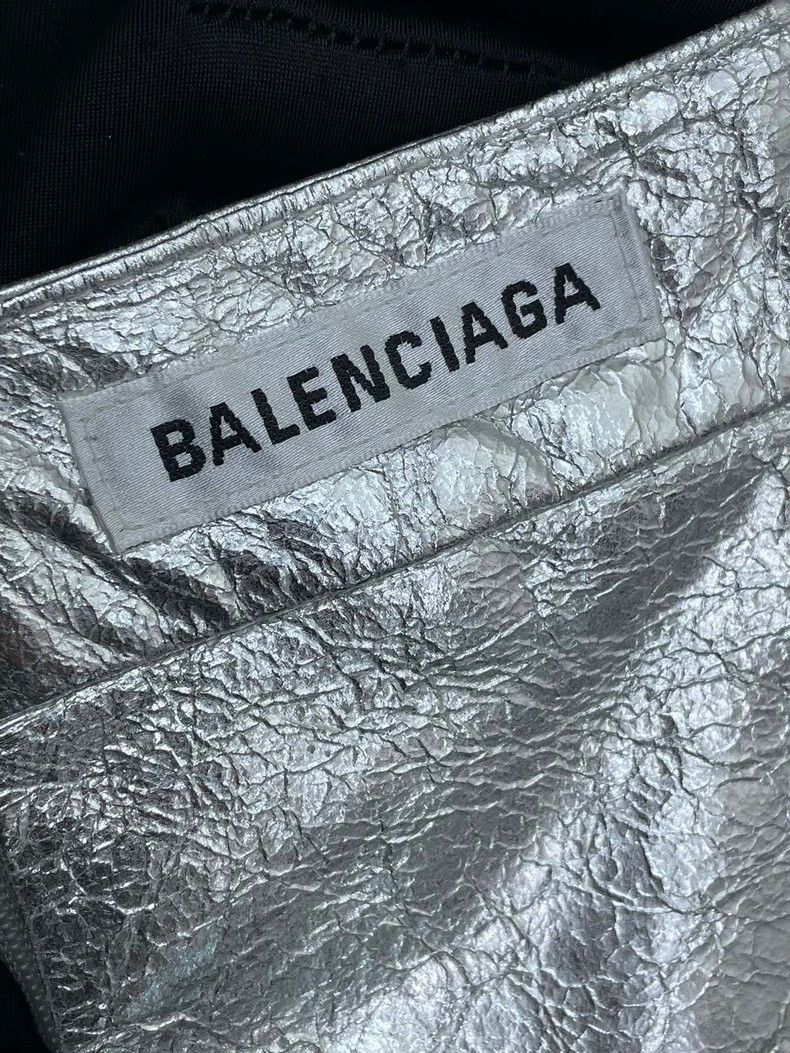 Balenciaga Balenciaga size 36 Silver Leather Skirt Size 35" - 6 Thumbnail