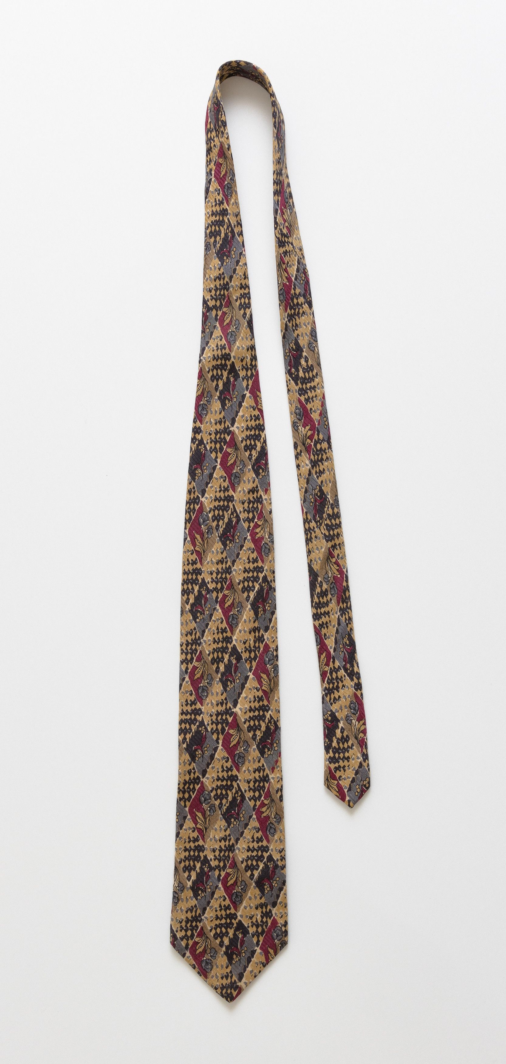 Boglioli Bolgheri made in Italy Tie abstract pattern silk necktie 020 Size ONE SIZE - 2 Thumbnail