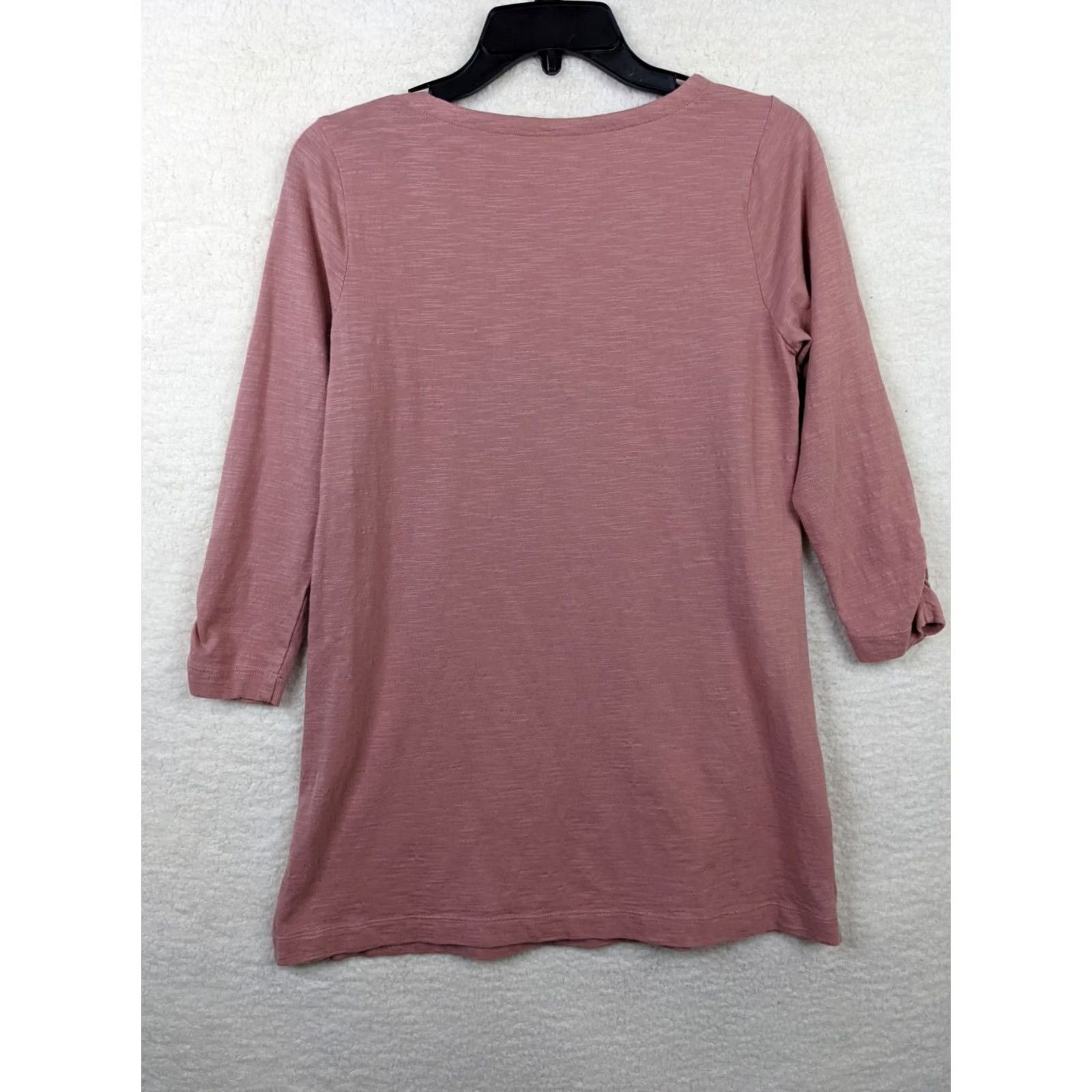 J. Jill J.JILL Tunic Shirt Pink XS 3/4 Sleeve Square Neck Women White? Size XS / US 0-2 / IT 36-38 - 3 Thumbnail