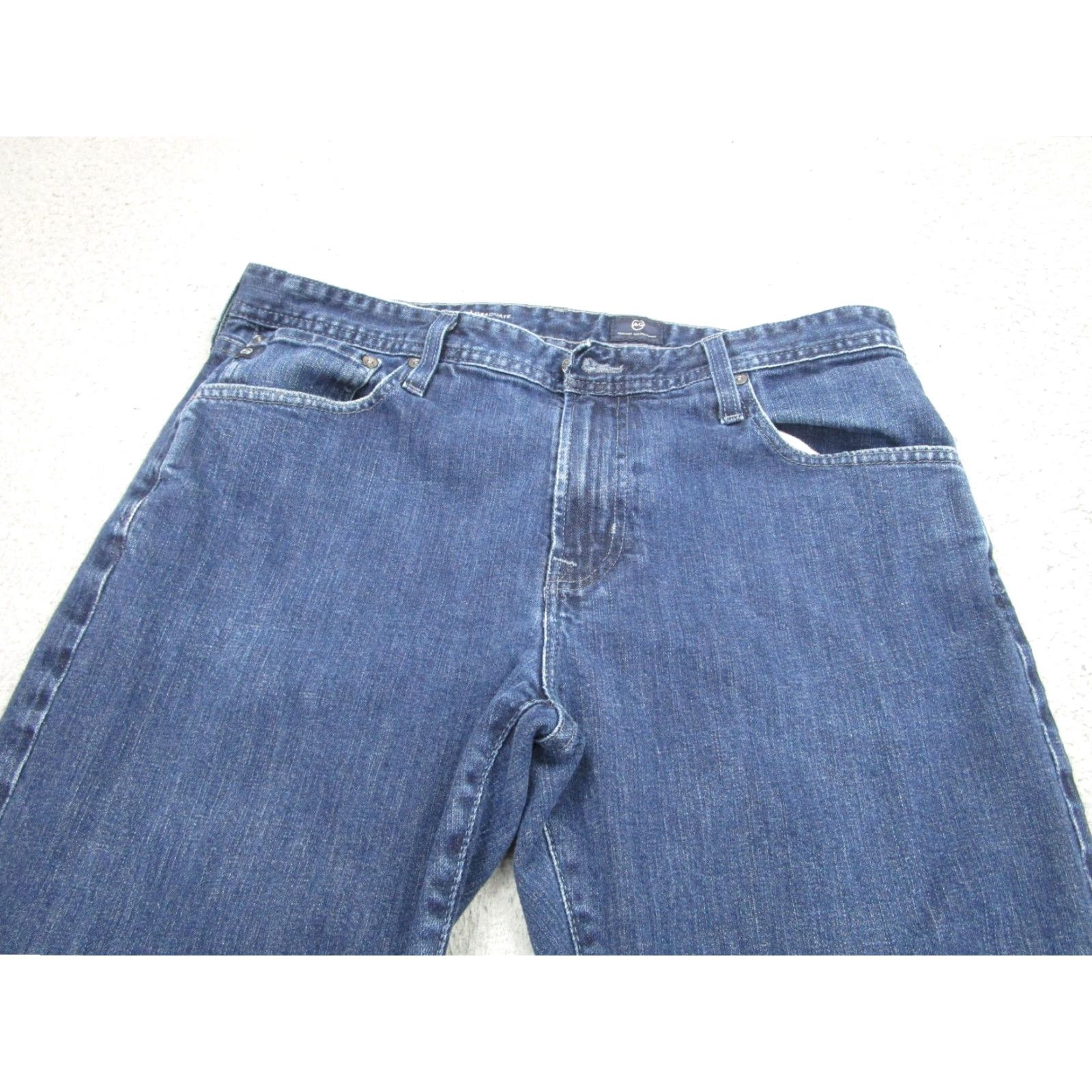 Denime AG Adriano Goldschmied Jeans Mens 36x32 Blue Straight Stretch Denim Casual Size US 36 / EU 52 - 2 Thumbnail