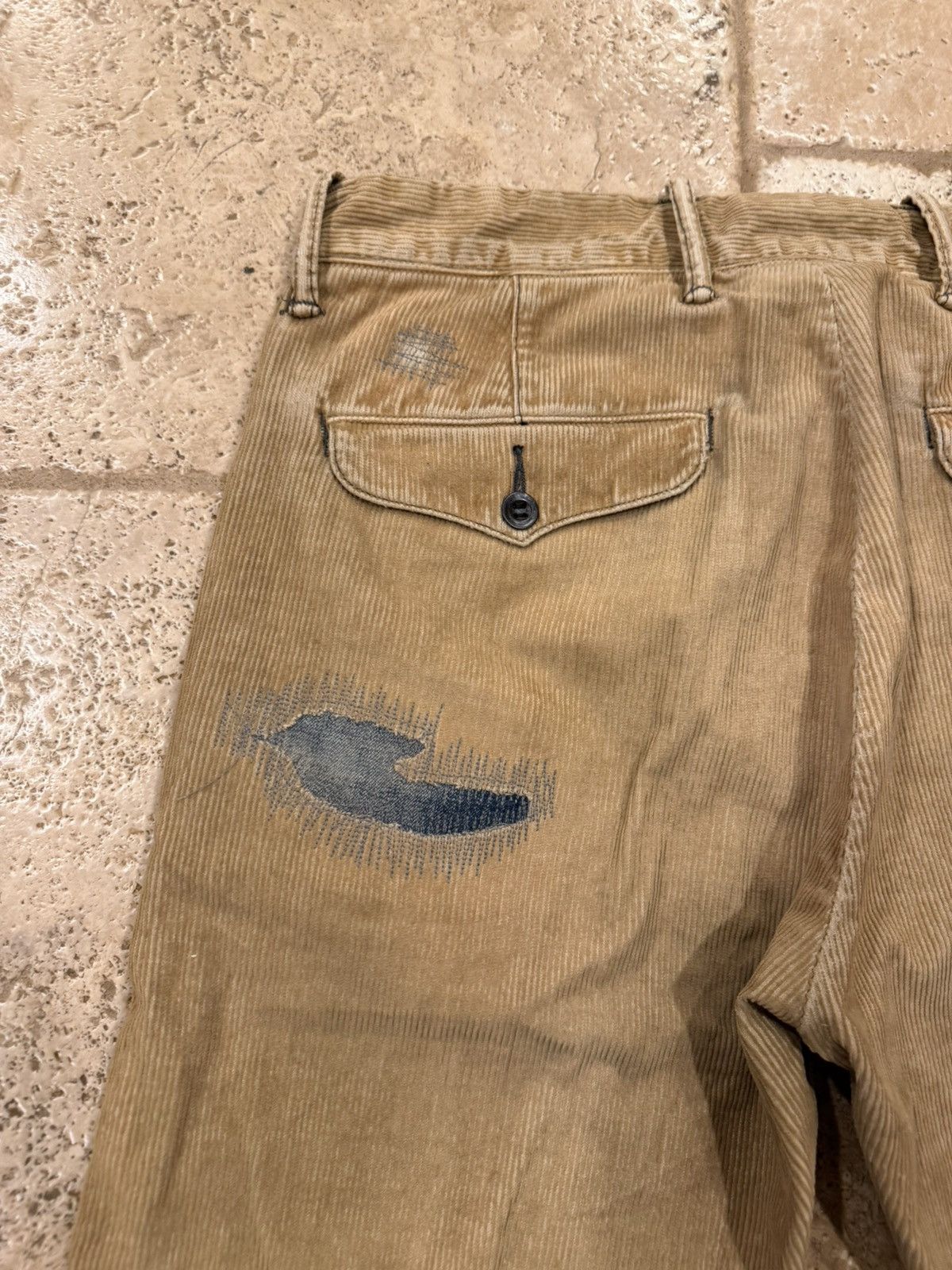 RRL Ralph Lauren RRL Ralph Lauren Field Patchwork Corduroy Trouser Pants Size US 32 / EU 48 - 12 Thumbnail