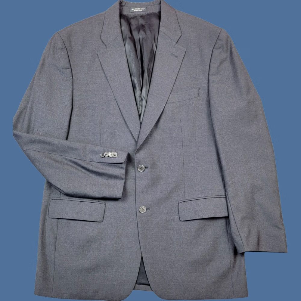 John Varvatos John Varvatos Sullivan Blazer Mens 42 Regular Gray Wool Jacket Suit Coat - Notch Lapel, Double-Vented, Two-Button Front - Dry Clean Only Size 42R - 1 Thumbnail