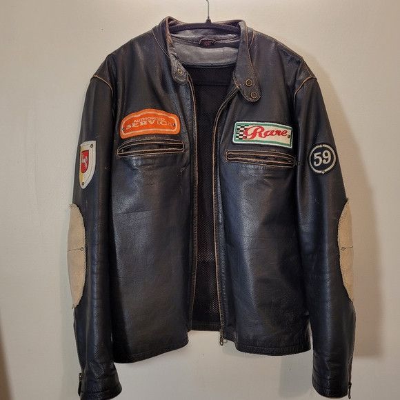 Vintage Rare Vintage Mens Leather Jacket Union Oil Patch - Size M Size US M / EU 48-50 / 2 - 1 Thumbnail