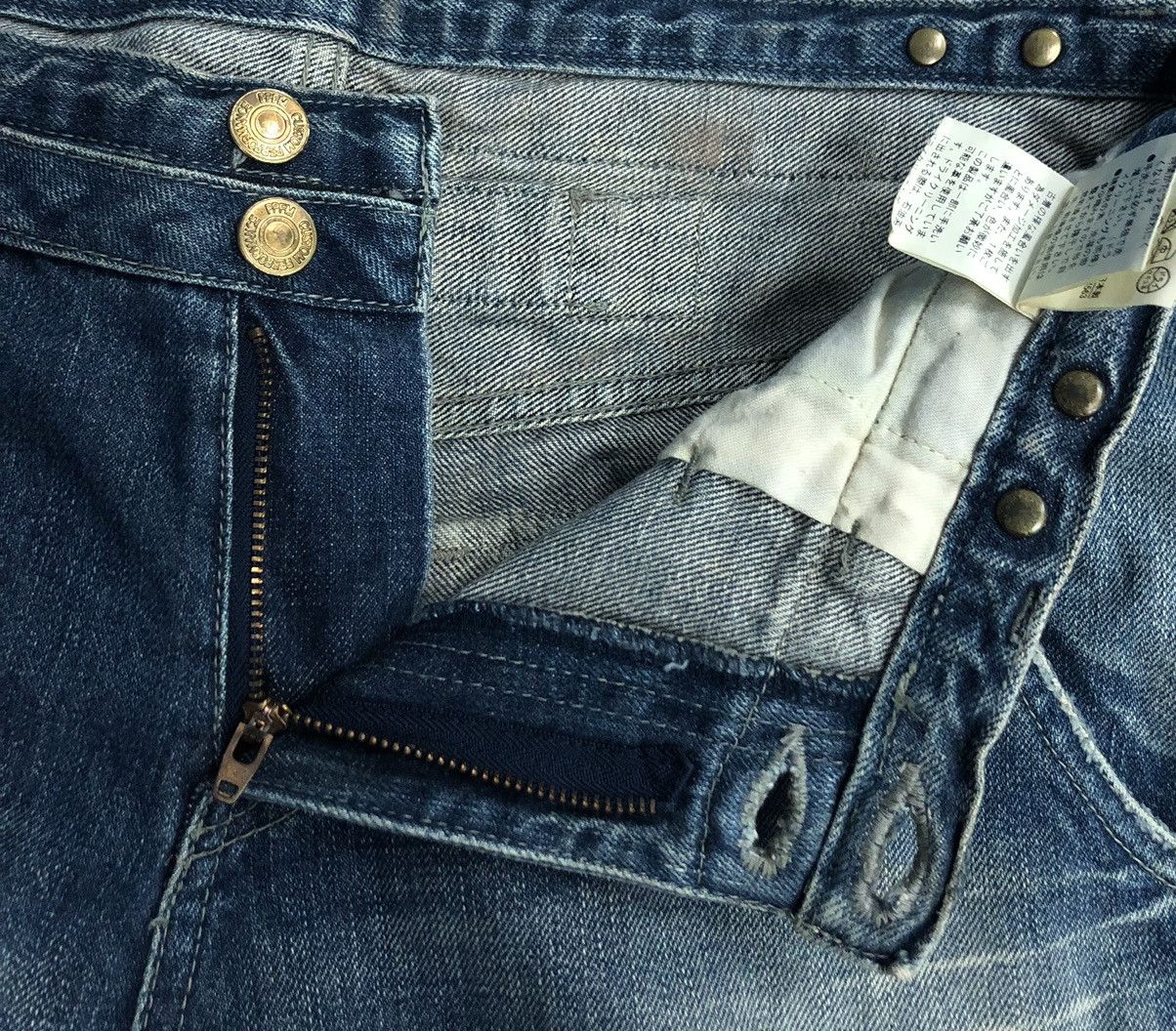 PPFM PPFM Indigo Washed Jeans with Leather Accents – Size M Size US 33 - 17 Thumbnail