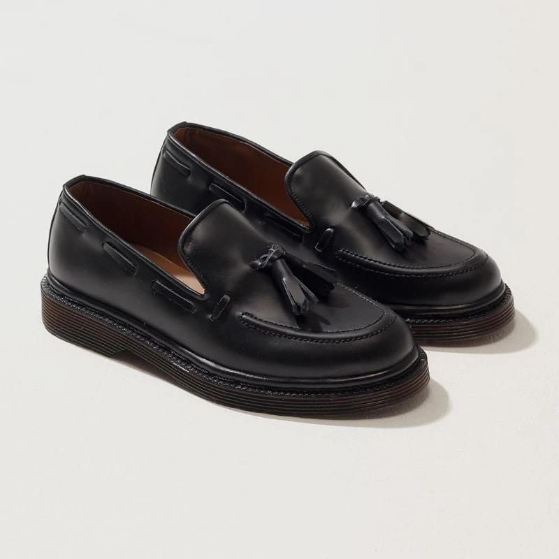 Leather × Simple Shoes Atilla Tassel Loafer Leather Brown Size US 10 / EU 43 - 1 Thumbnail