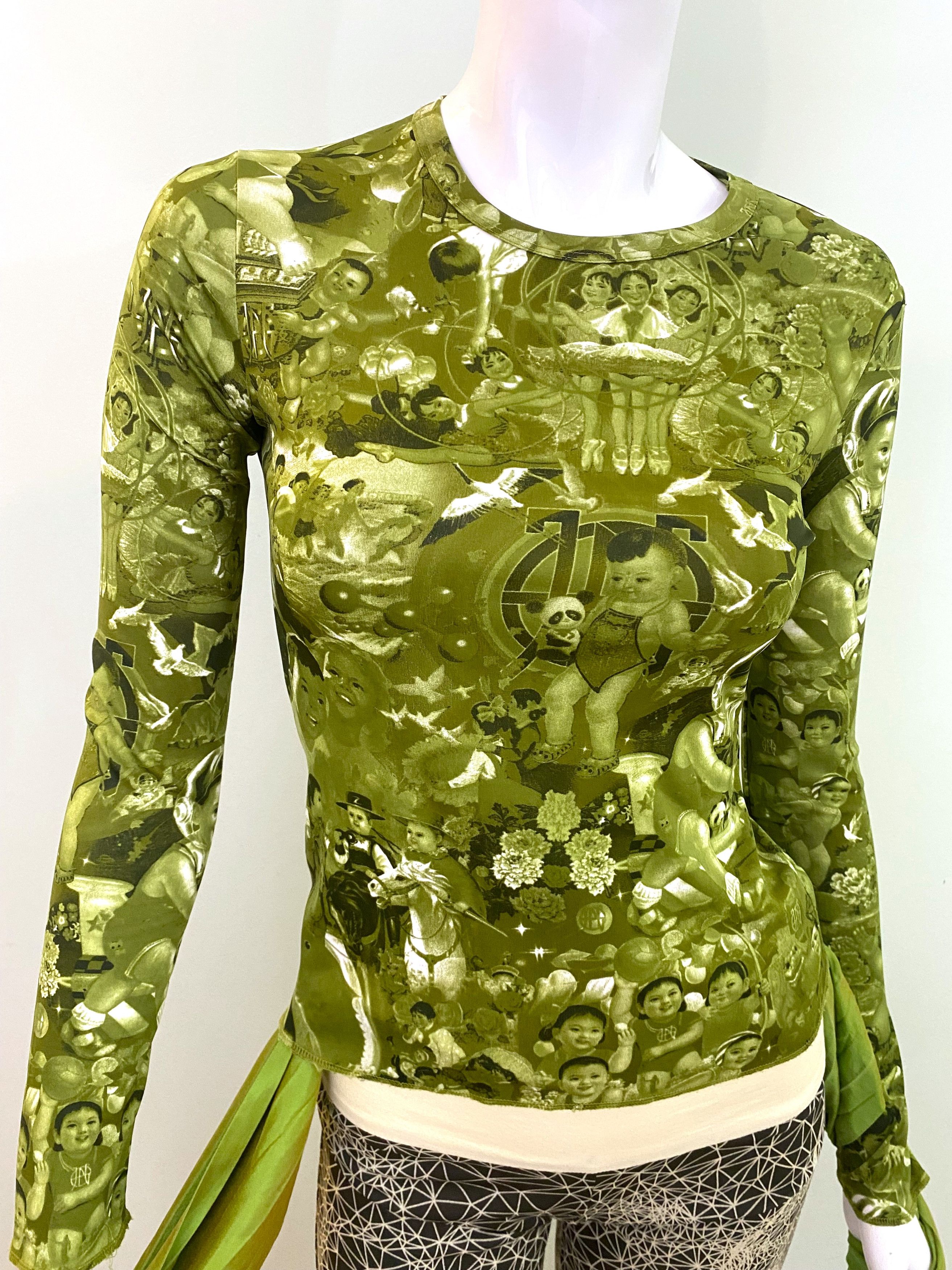 Jean Paul Gaultier Chinese Children Baby Propaganda Top