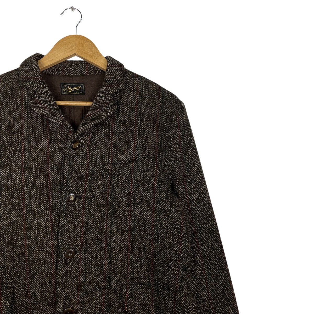 Stevenson Overall Co. × Tenderloin 💥STEVENSON HERRINGBONE BUTTON CHORE JACKET Size US M / EU 48-50 / 2 - 5 Thumbnail