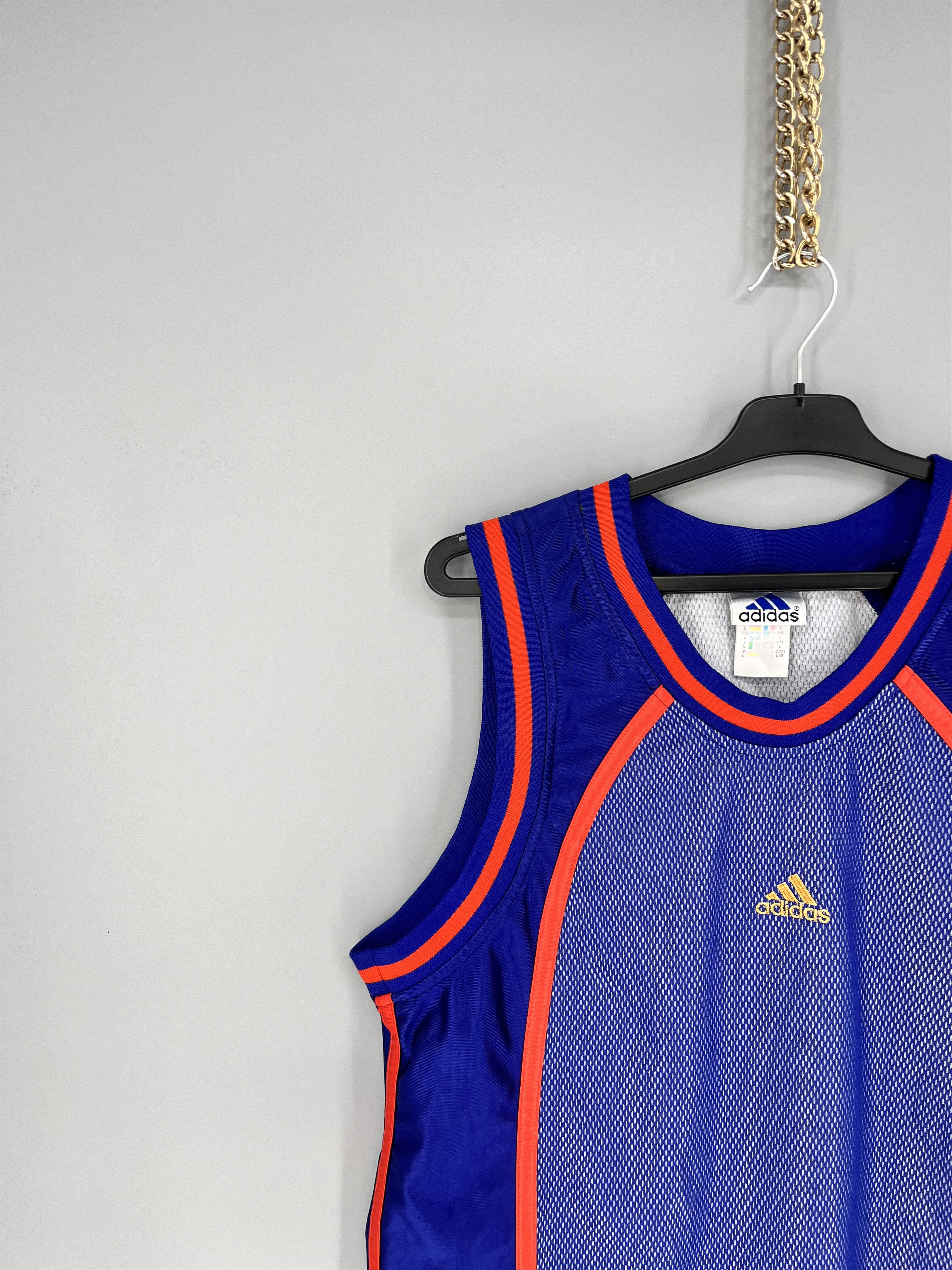 Adidas Adidas Vintage 90s Jersey Number One Basketball Rare Item Size US L / EU 52-54 / 3 - 4 Thumbnail