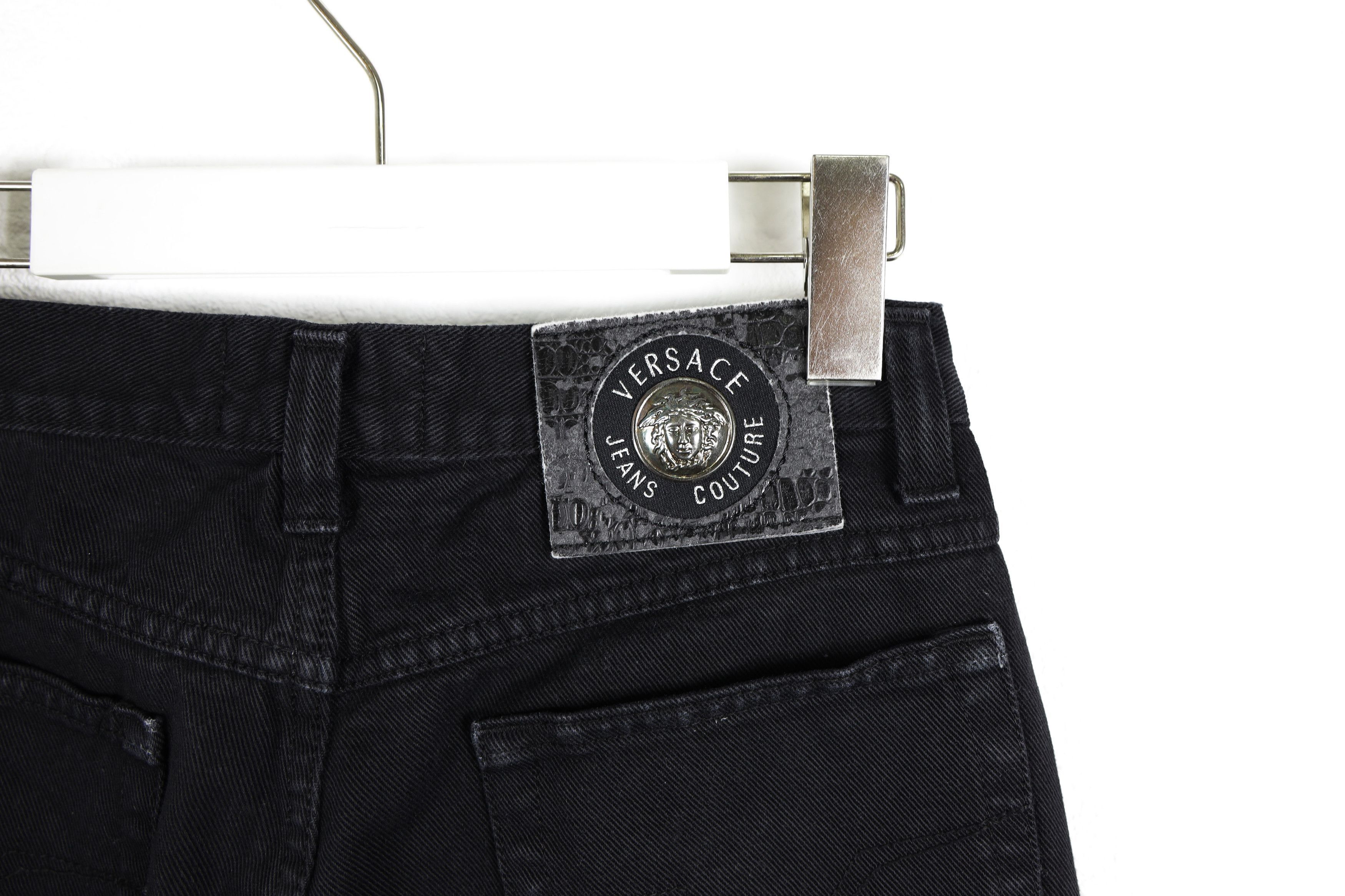Versace × Versace Jeans Couture × Vintage Vintage Versace Jeans Couture Black Denim Jeans Pants Size 28" / US 6 / IT 42 - 10 Thumbnail