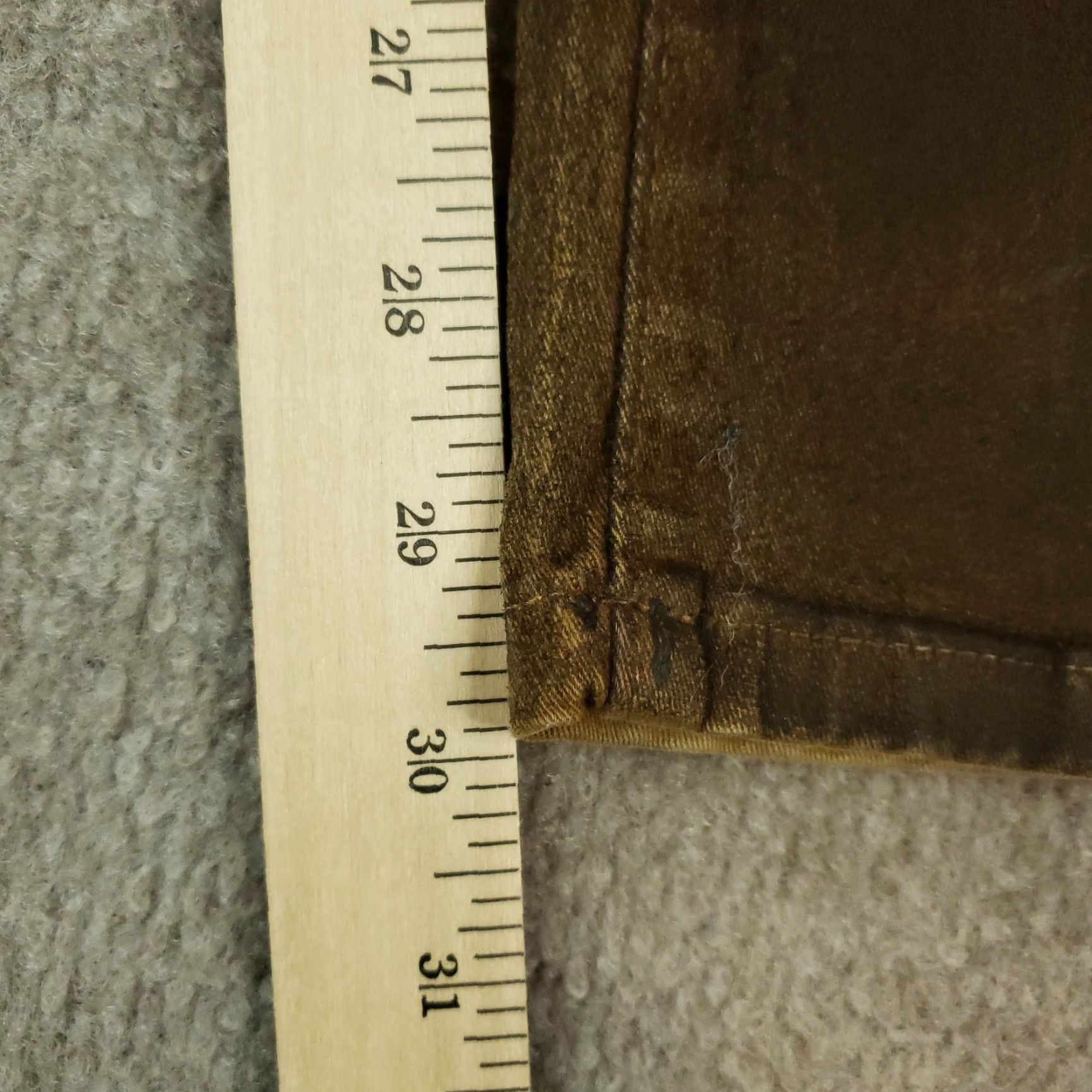NYDJ NYDJ Brown Skinny Leg Pants Womens Size 14 32x30 Comfort Stretch Size 36" / US 14 / IT 50 - 3 Thumbnail