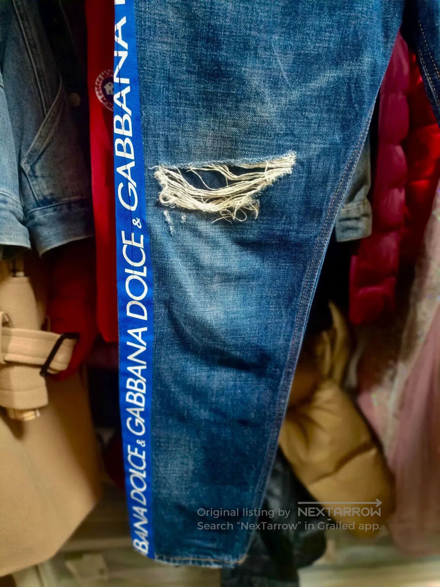 Dolce & Gabbana Dolce & Gabbana 44 DG Slogan Jeans. Size US 28 / EU 44 - 4 Thumbnail