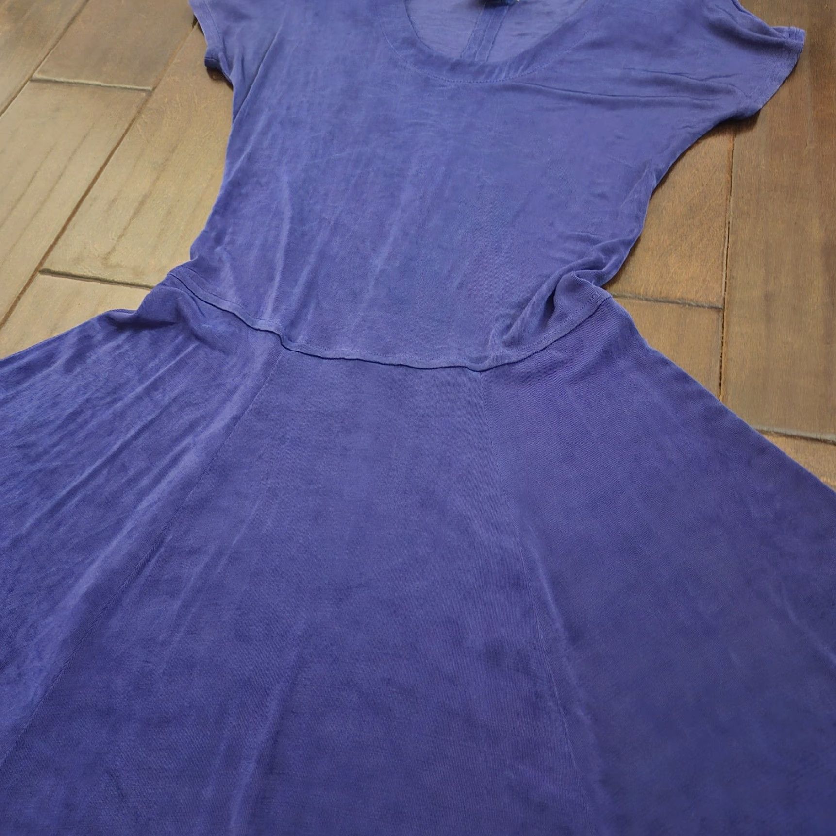 Vintage Rabbit Rabbit Rabbit Designs Blue Fit Flare Dress Womens 6 USA Size M / US 6-8 / IT 42-44 - 7 Thumbnail