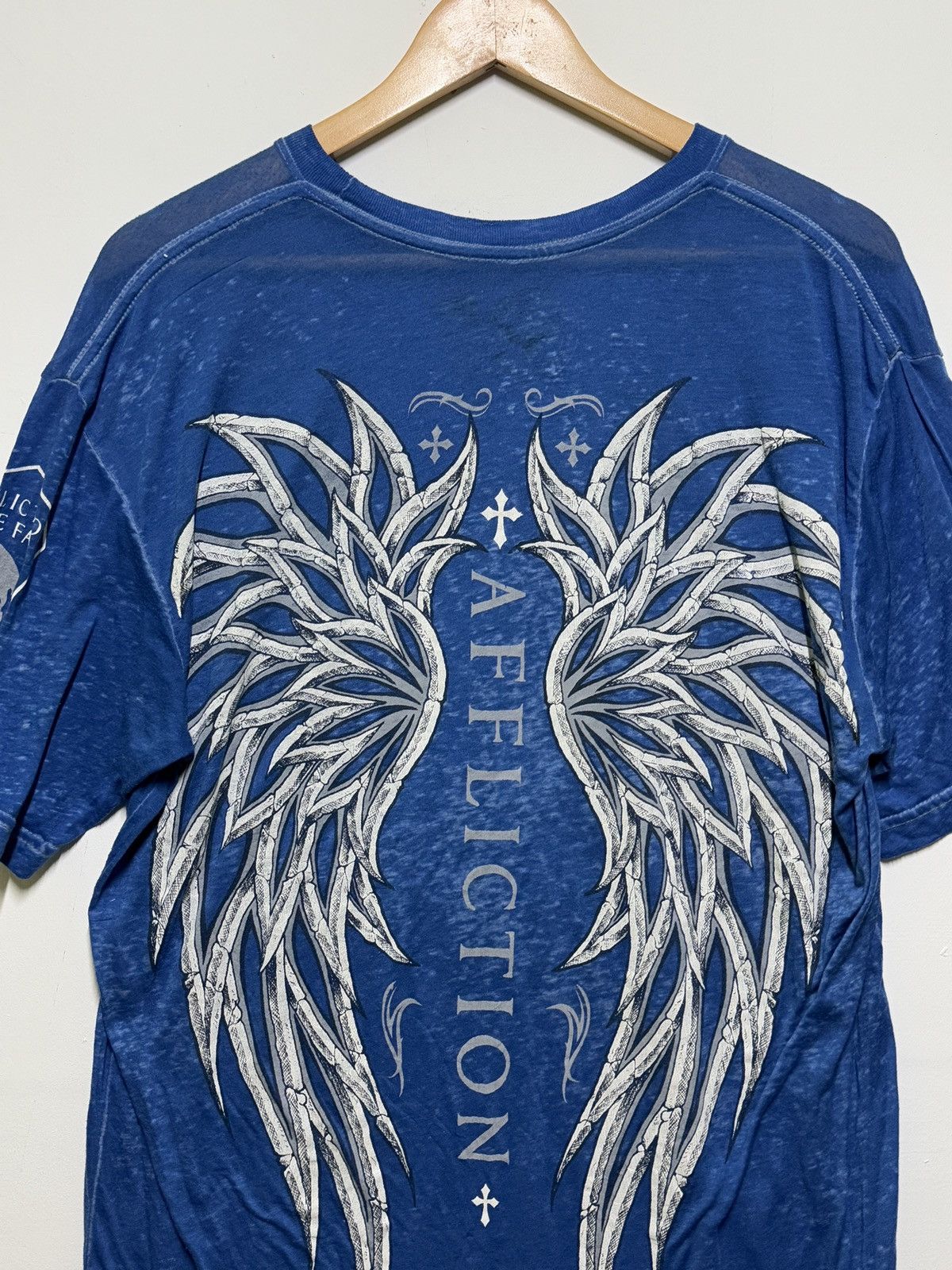 Affliction Affliction Live Fast Bone Wing Cross Tee Size US L / EU 52-54 / 3 - 9 Thumbnail