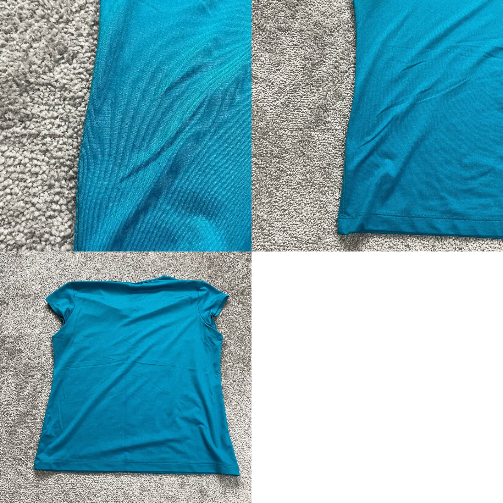 Vintage VINTAGE Chico's Women's T-Shirt Adult Large Blue V-Neck Short Sleeve Casual Cotton Modal Spandex 12/14 Size L / US 10 / IT 46 - 8 Thumbnail