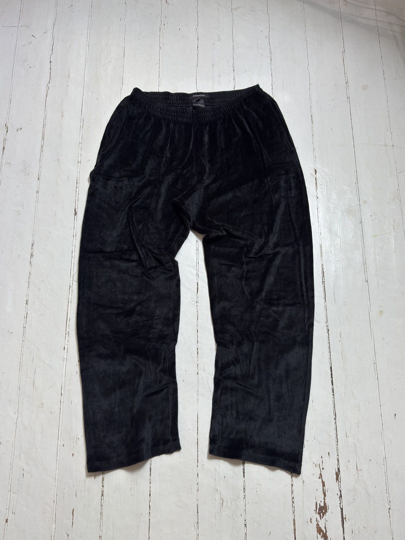 Ermenegildo Zegna VINTAGE ERMENEGILDO ZEGNA VELOUR BLACK PANTS Size 28" / US 6 / IT 42 - 3 Thumbnail