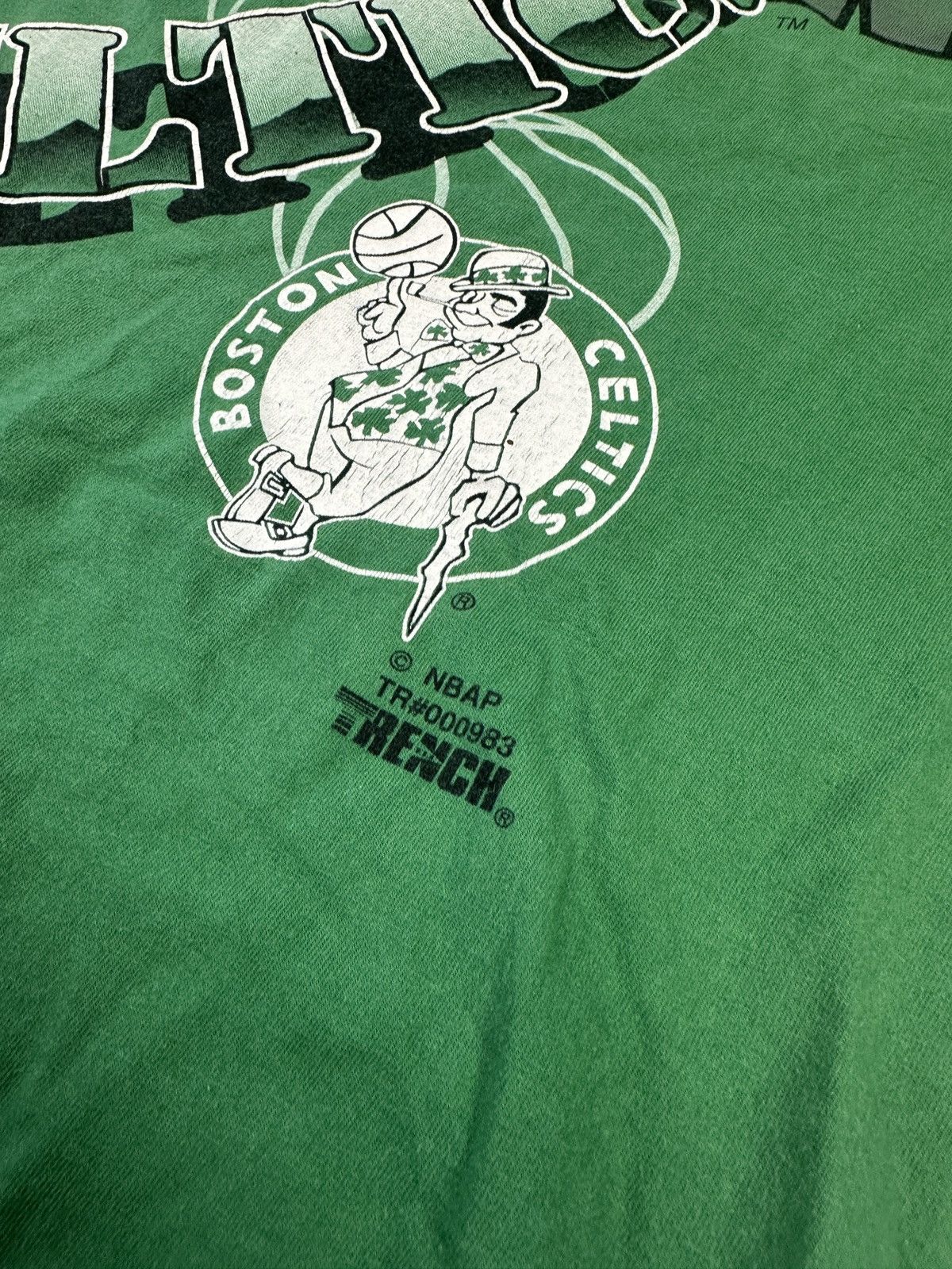 Vintage Vinateg NBA Boston Celtics Logo T-shirt Stretwear Rare USA Size US XL / EU 56 / 4 - 4 Thumbnail