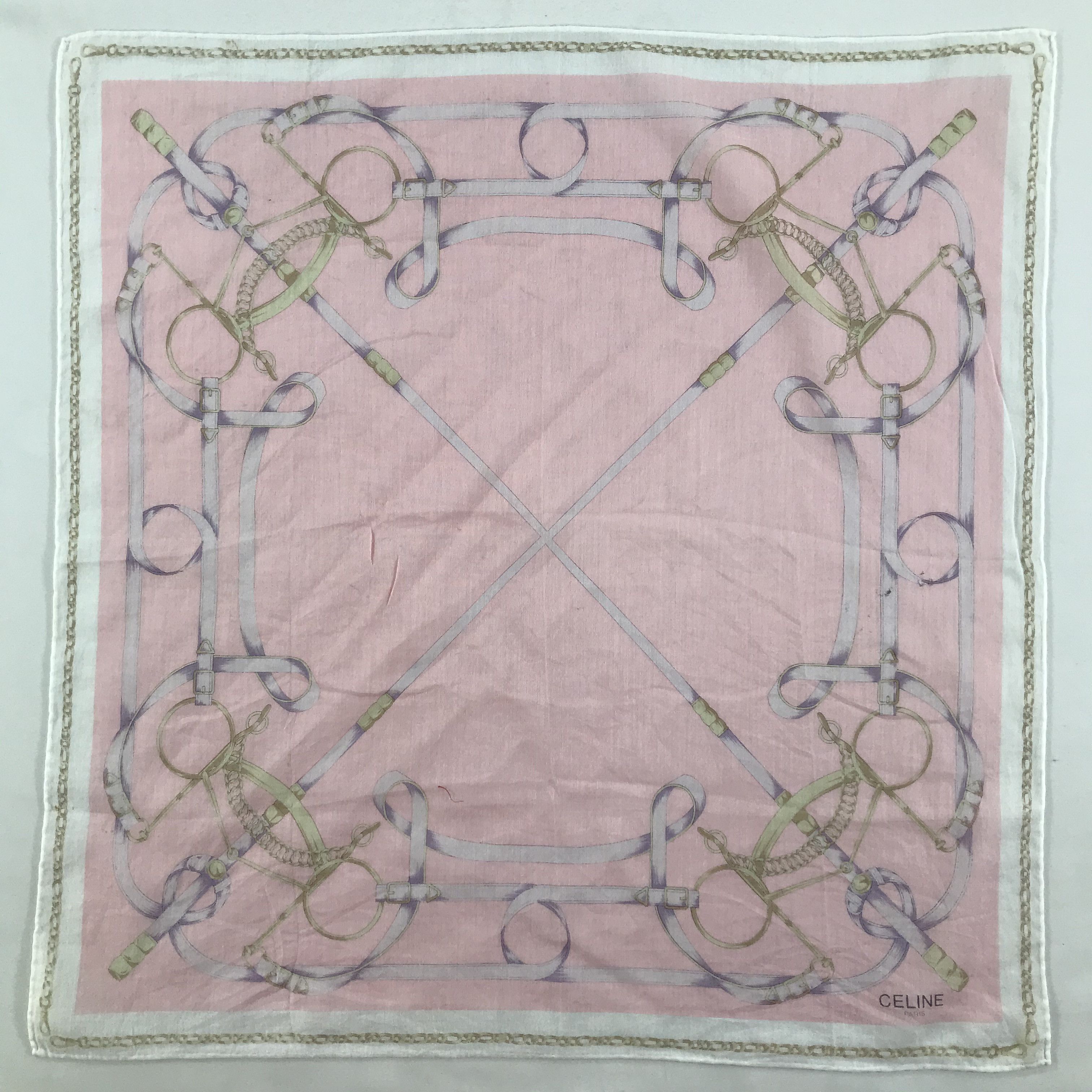 Celine × Vintage Celine Bandana / Handkerchief / Neckerchief - S1657 Size ONE SIZE - 1 Thumbnail