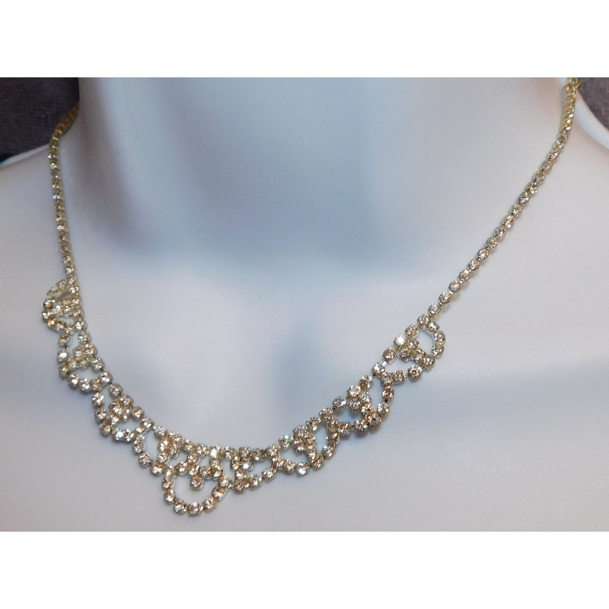 Other Dainty Princess Rhinestone Necklace Size ONE SIZE - 4 Thumbnail
