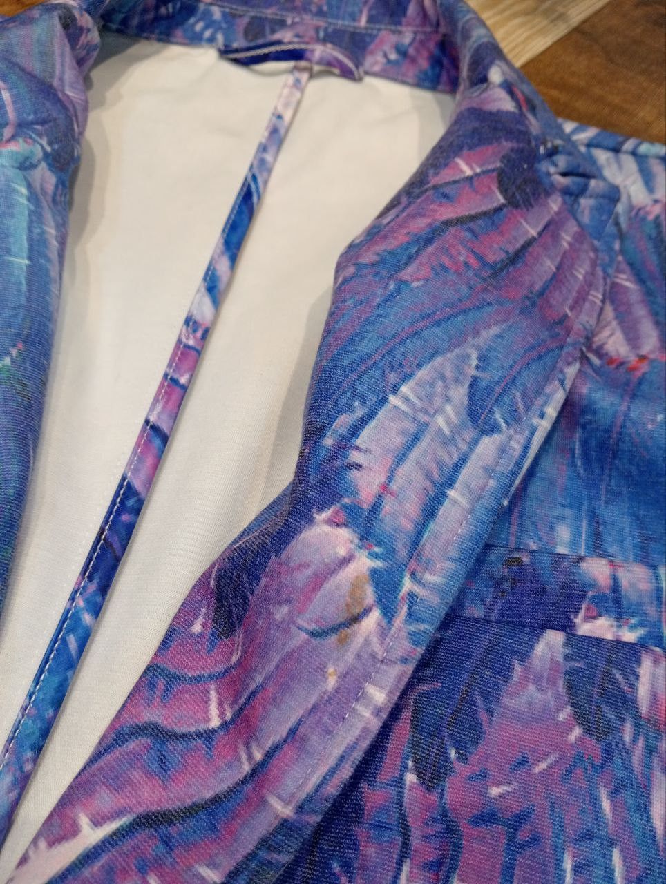 Japanese Brand JAPANESE DOWBL FEATHER OVERPRINT BLAZERS Size 46R - 13 Thumbnail