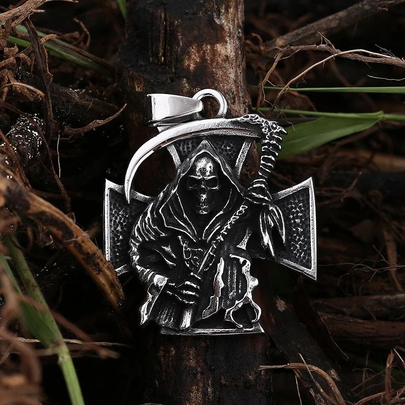 Japanese Brand × Jewelry Cross And Skull Pendant Necklace Size ONE SIZE - 4 Thumbnail