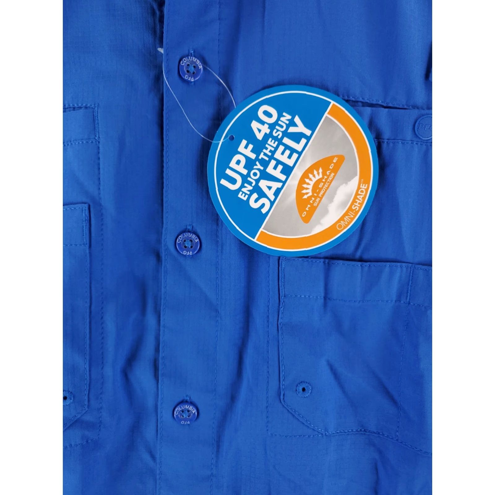 Vintage Columbia PFG Tamiami Fishing Button Down Shirt UPF40 Blue Mens M NWT Size US M / EU 48-50 / 2 - 3 Thumbnail