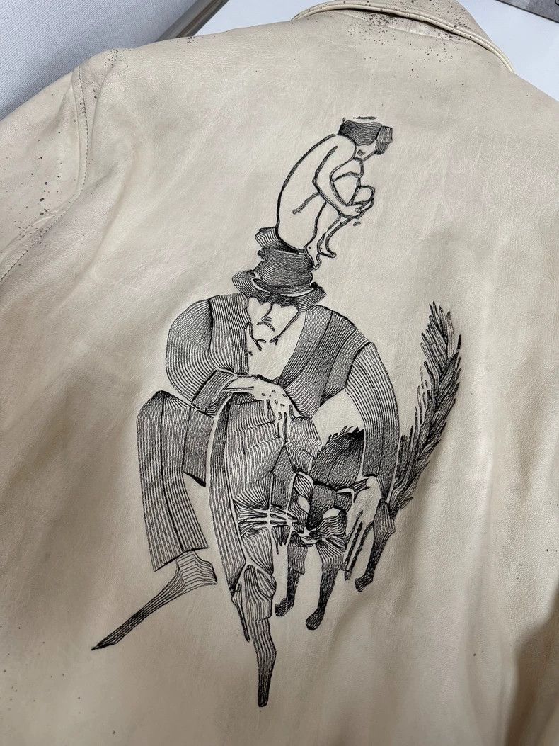 Enfants Riches Deprimes enfants riches deprimes24 SS leather white mystery man leat Size US L / EU 52-54 / 3 - 3 Thumbnail