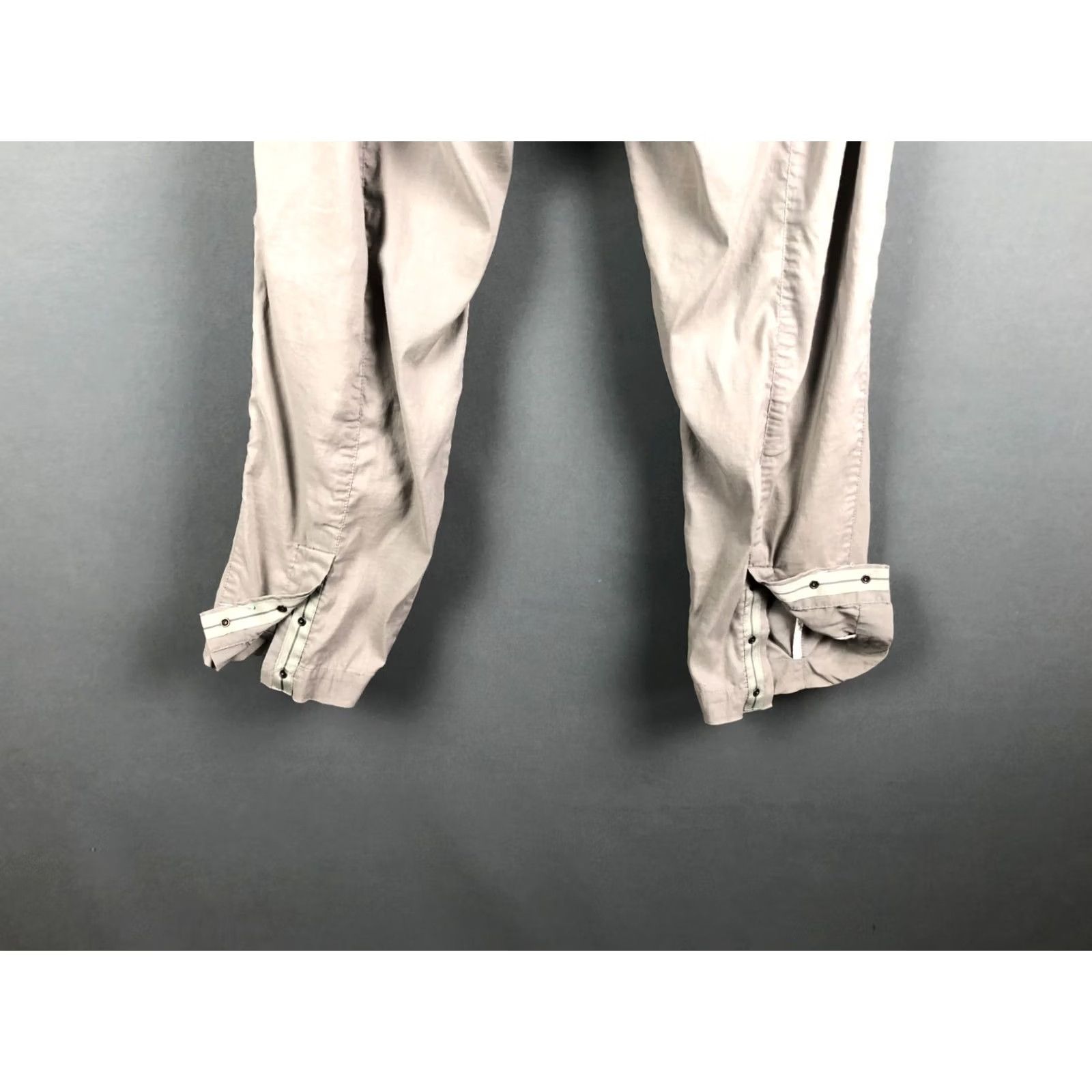 Vintage Annette Gortz Women's Pants Gray Linen Blend Size 42 Wide-Leg Size 28" / US 6 / IT 42 - 7 Thumbnail
