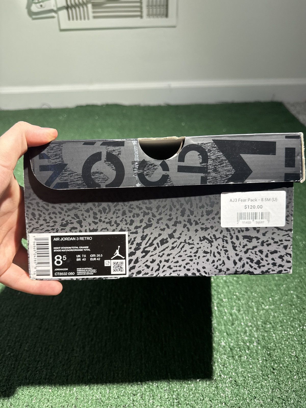 Jordan Brand Jordan 3 fear pack 2023 size 8.5 Size US 8.5 / EU 41-42 - 9 Thumbnail
