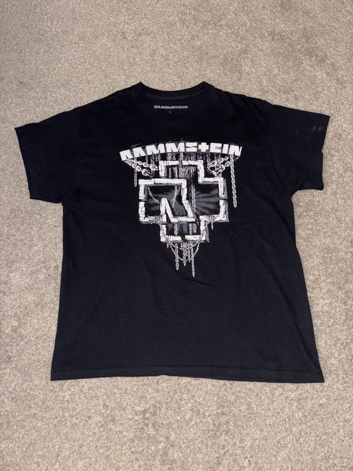 Band Tees Rammstein Black Tee Size US L / EU 52-54 / 3 - 1 Thumbnail
