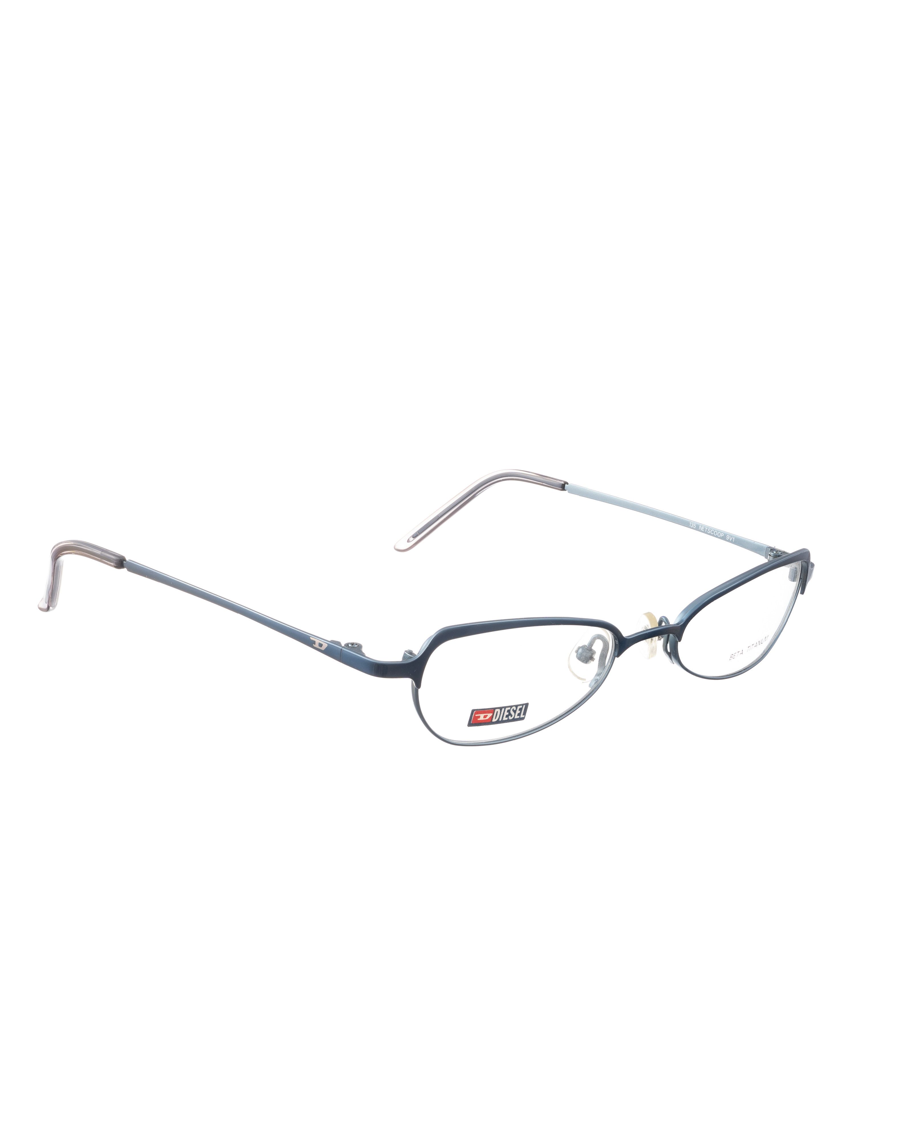 Diesel Diesel 90s Cat Eye Blue Metallic Glasses Size ONE SIZE - 2 Thumbnail